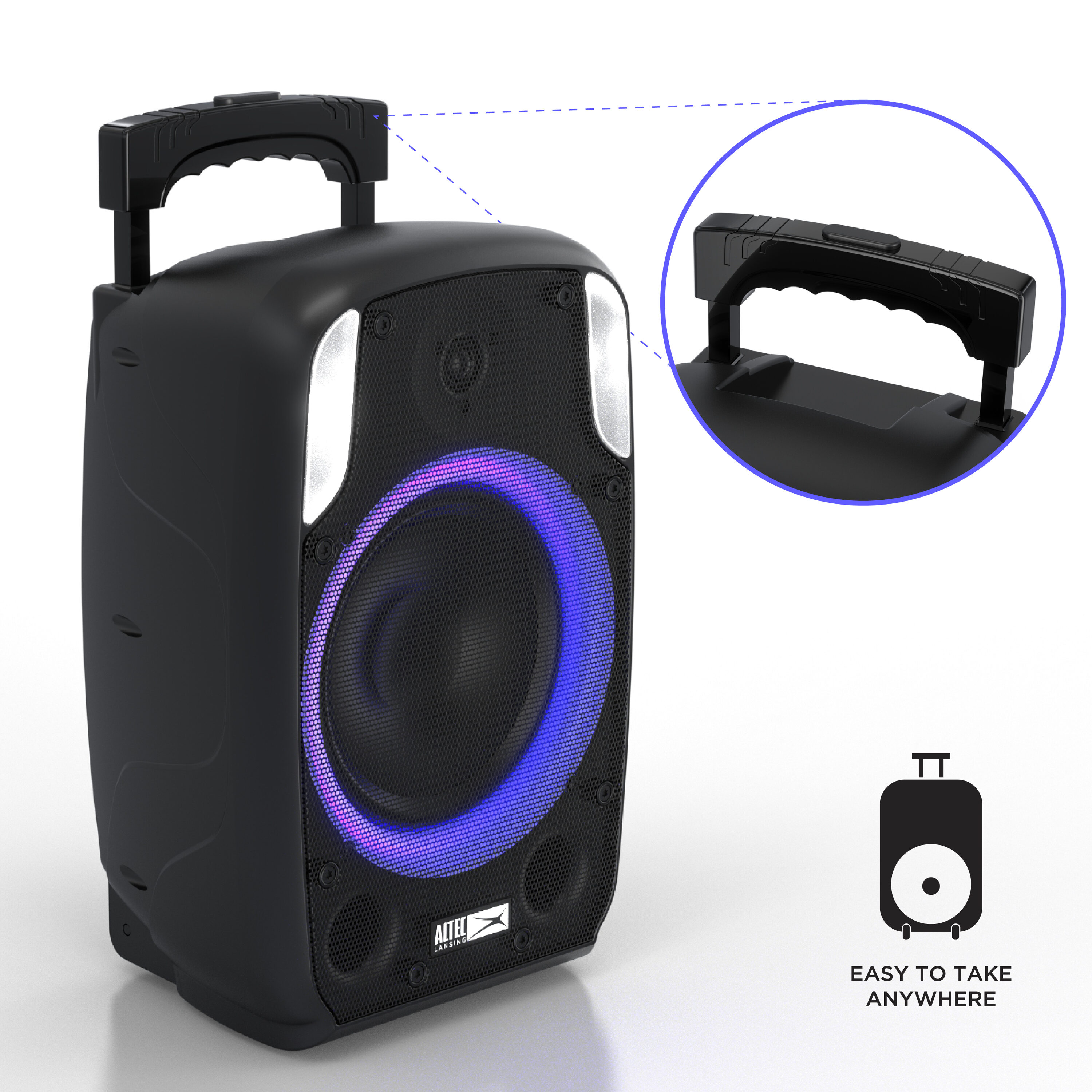 6 Wholesale Round Shape Karaoke Wireless Bluetooth Speaker With Microphone  And Remote For Iphone, Cell Phone, Universal Devices - at 