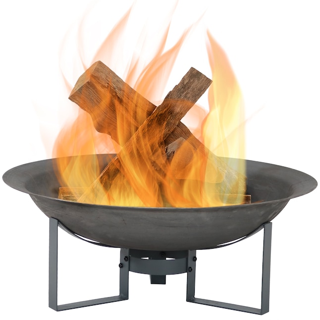 Silver Cast Iron Wood Burning Fire Pit, How To Light A Hampton Bay Fire Pit