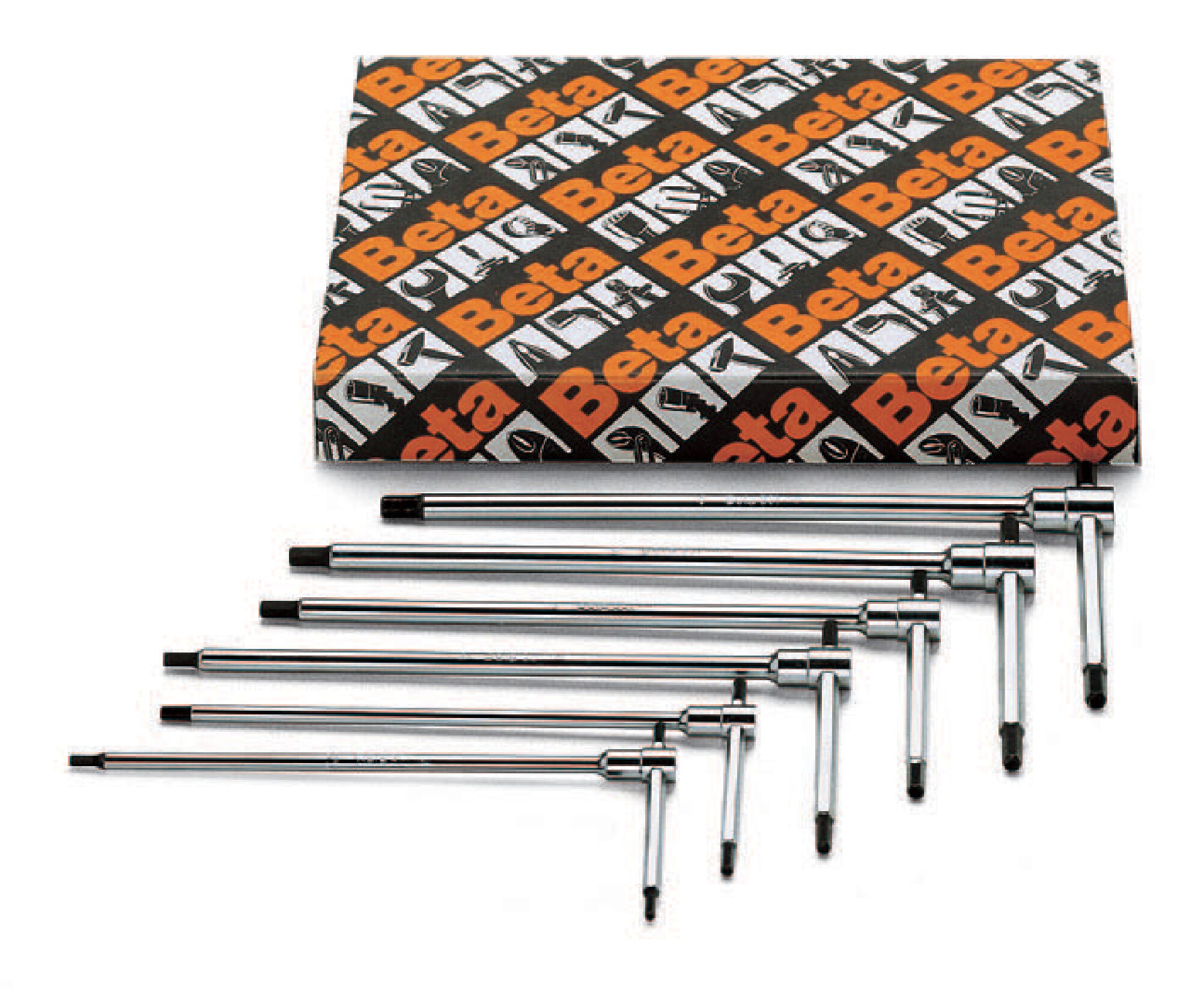 Beta 009510771 Assorted T-Handle Standard (SAE) 6 -Pieces Hex key set