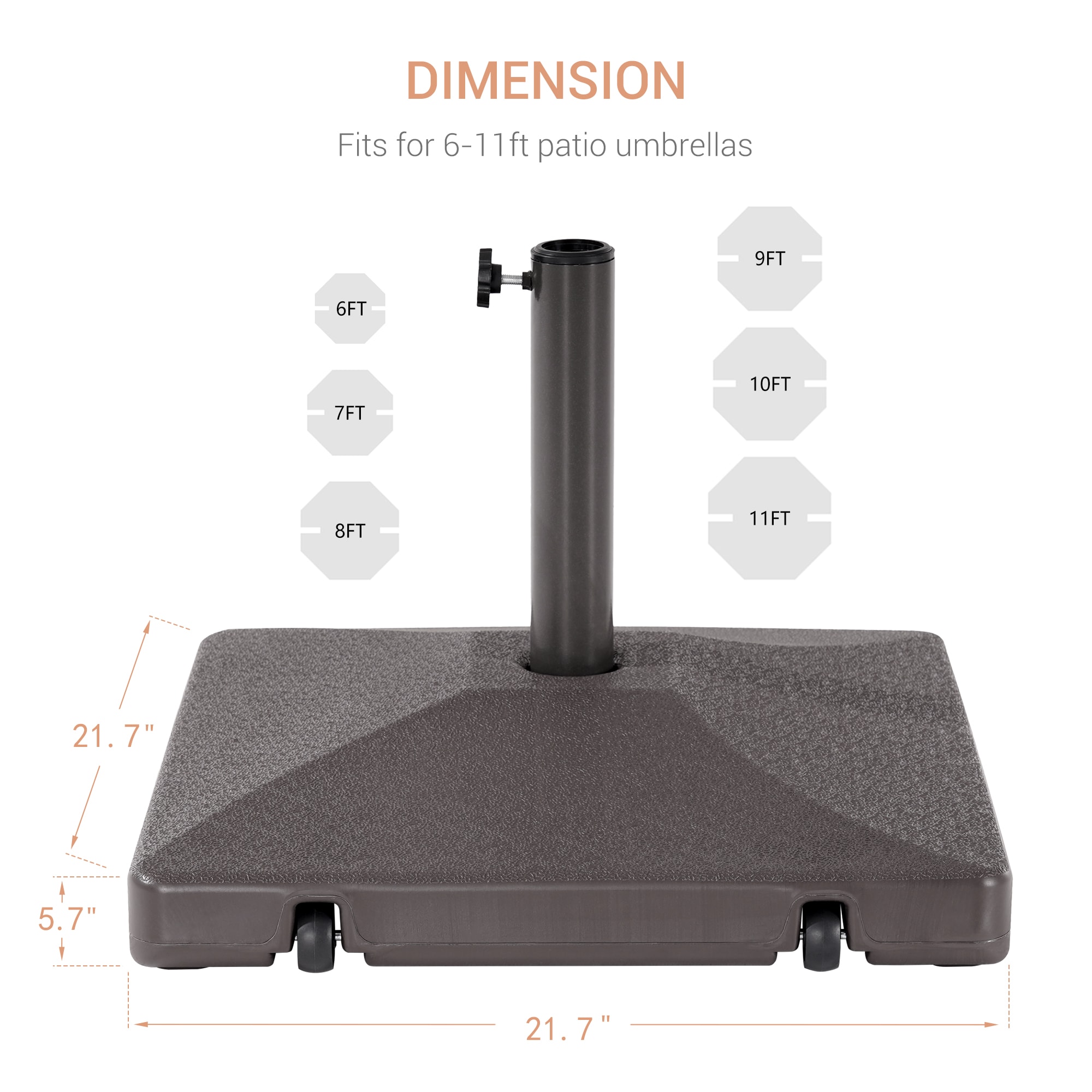 ACEGOSES LW-UB-61 Umbrella-Bases - View #3
