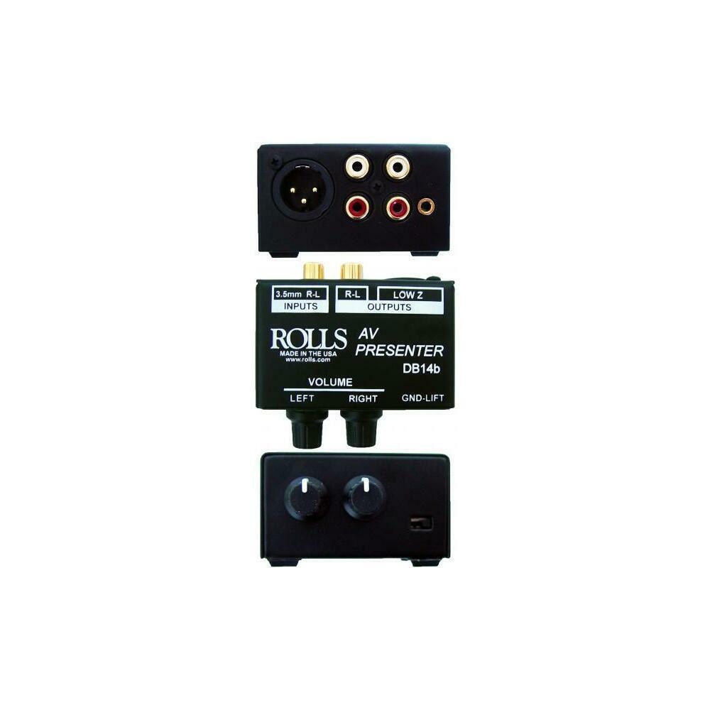 Rolls TBALL11332  DB14B AV Presenter Stereo Patch Direct Box