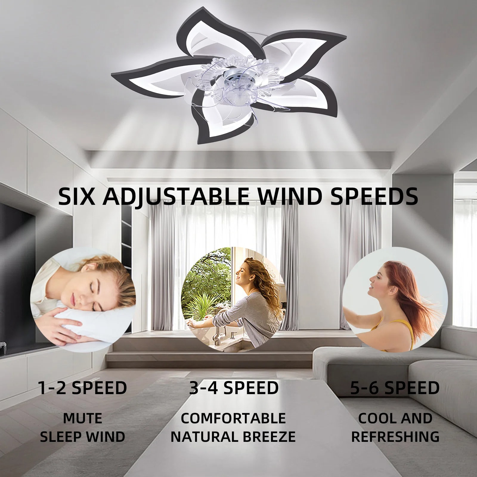 Yardreeze GHHCF6828BK0407 Ceiling-Fans - View #2