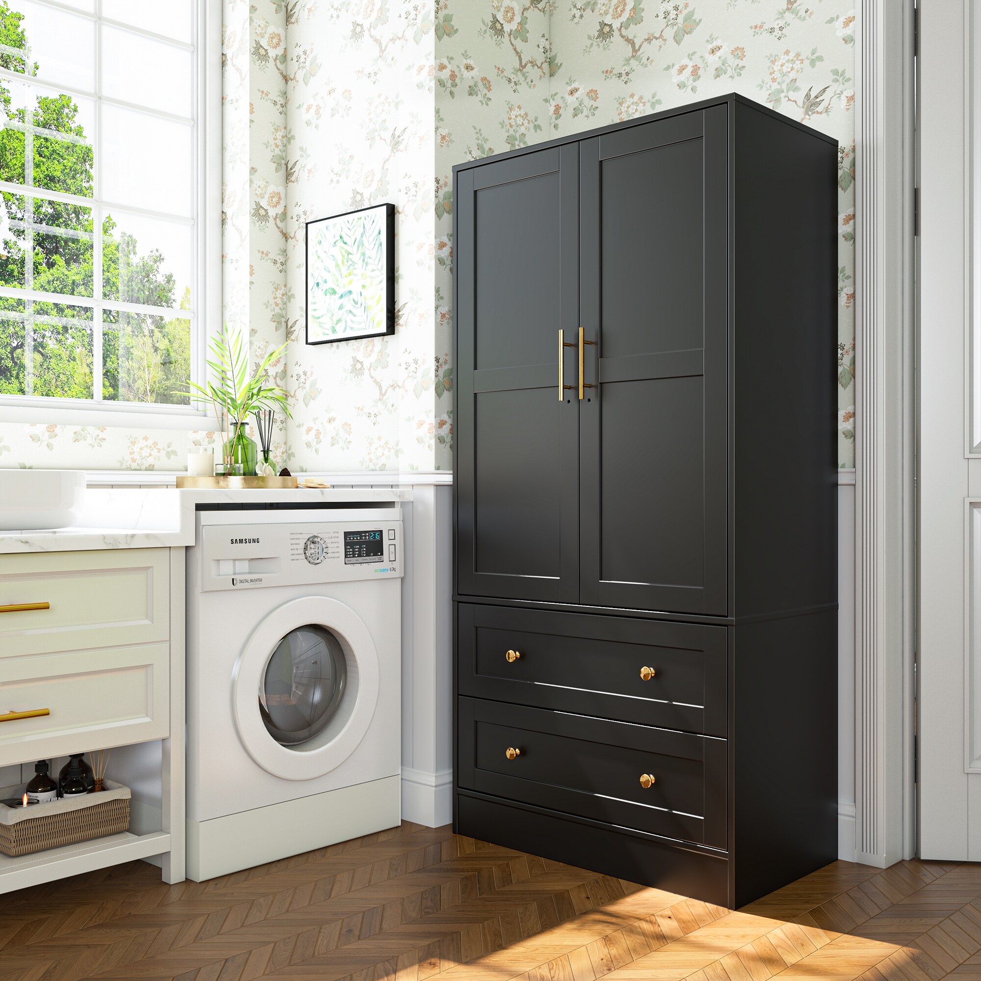 FurniFusion SF-R-YG-BK Utility-Storage-Cabinets - View #5