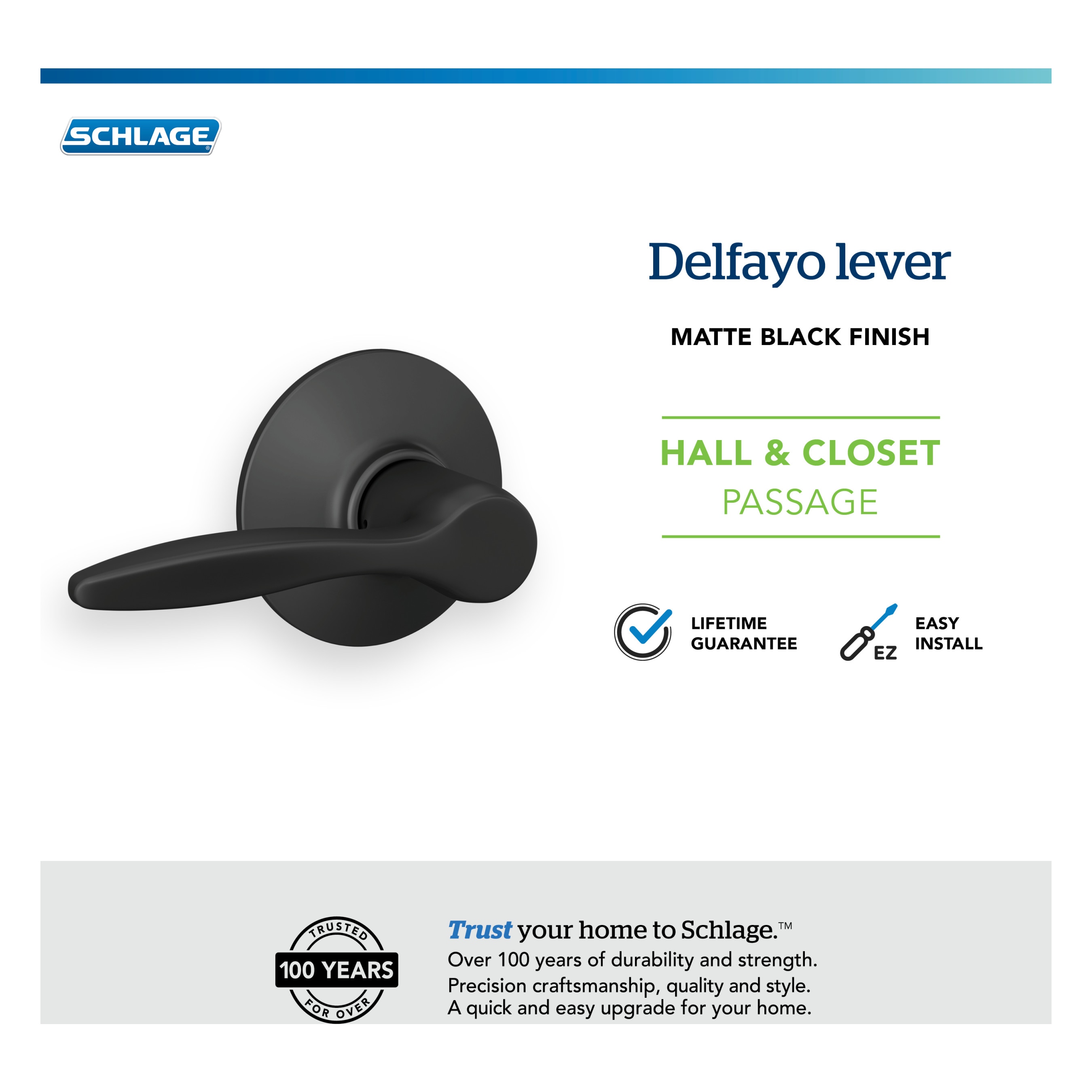 Schlage F10 DEL 622 Door-Handles - View #7