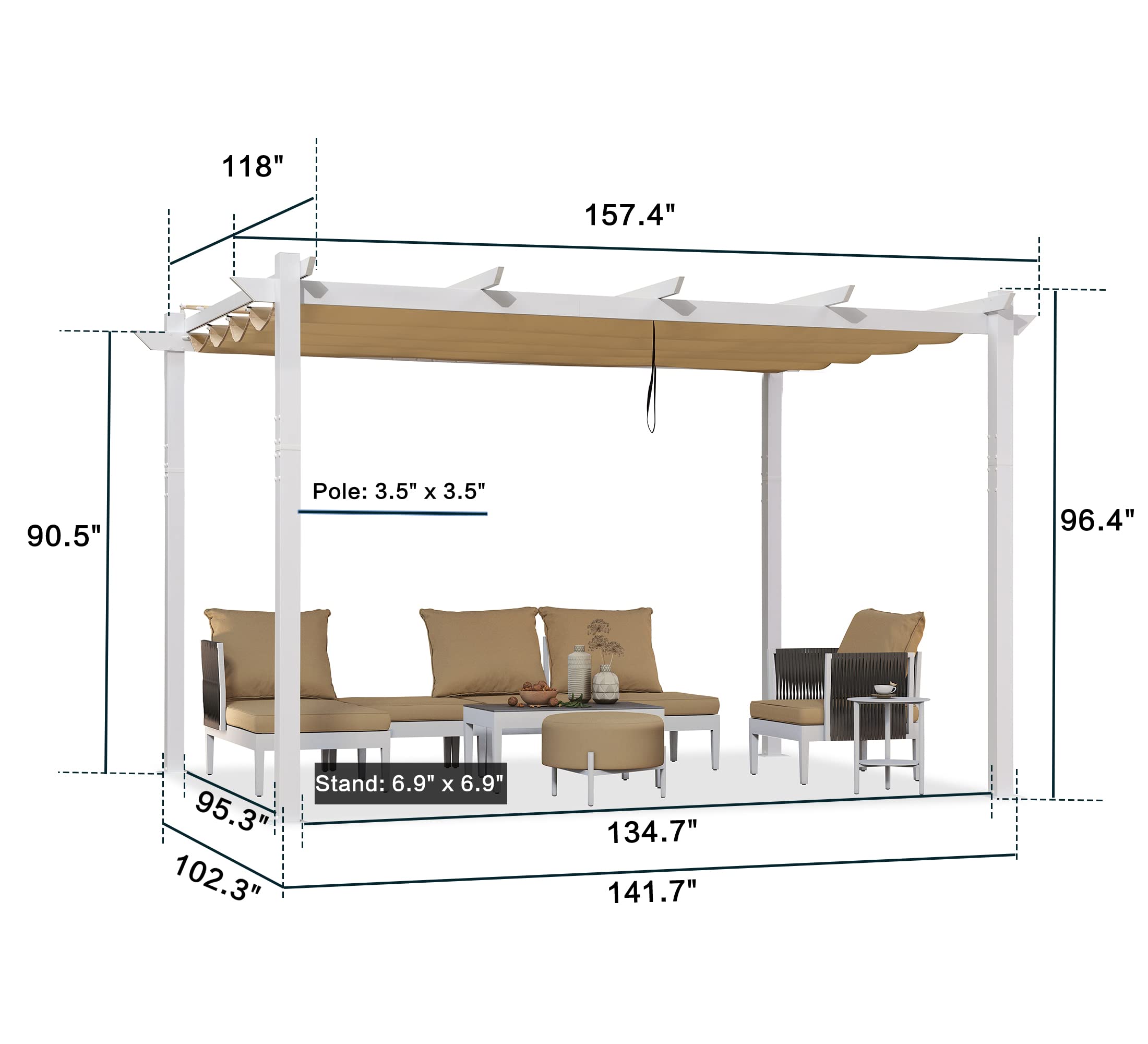 PURPLE LEAF LS05-PRG-BS1013-KK Pergolas-2 - View #9