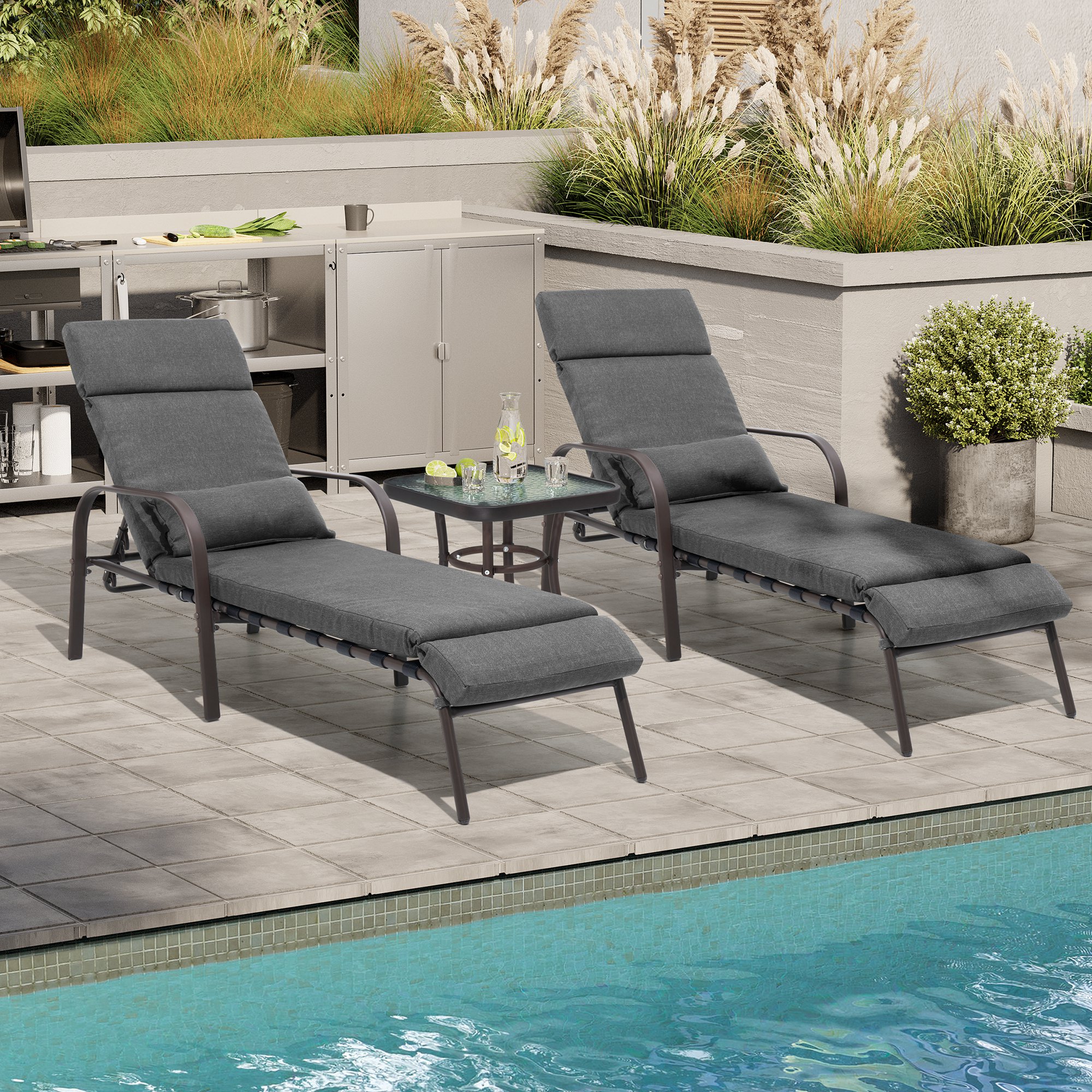 Crestlive Products CL-LG015DGY-3 Patio-Conversation-Sets - View #6