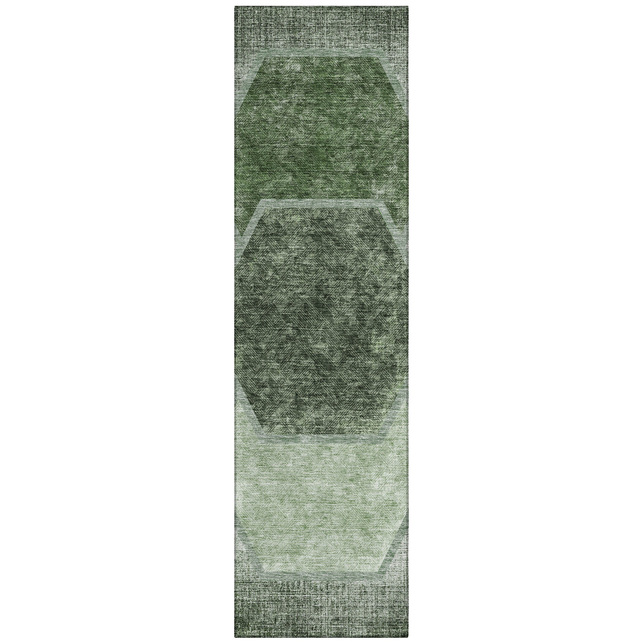 Addison Rugs ACN679OL2X8 Chantille ACN679OL 2 x 7 (ft) Polyester Olive Rectangular Indoor/Outdoor Geometric Machine washable Runner rug