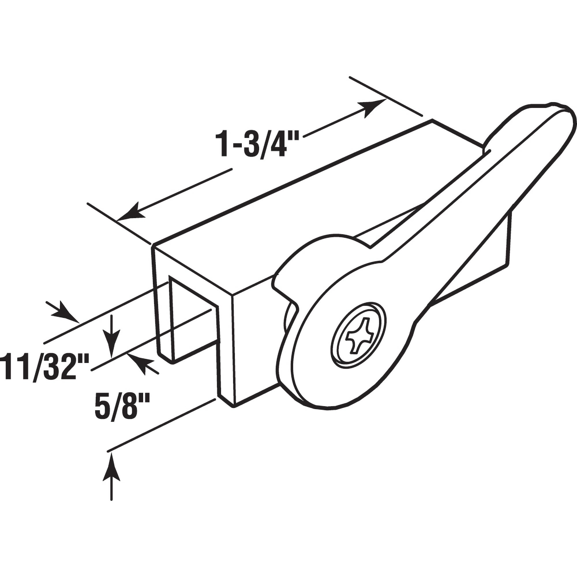 Prime-Line U9824-07AB-C83F Horizontal-Sliding-Window-Sash-Locks - View #2