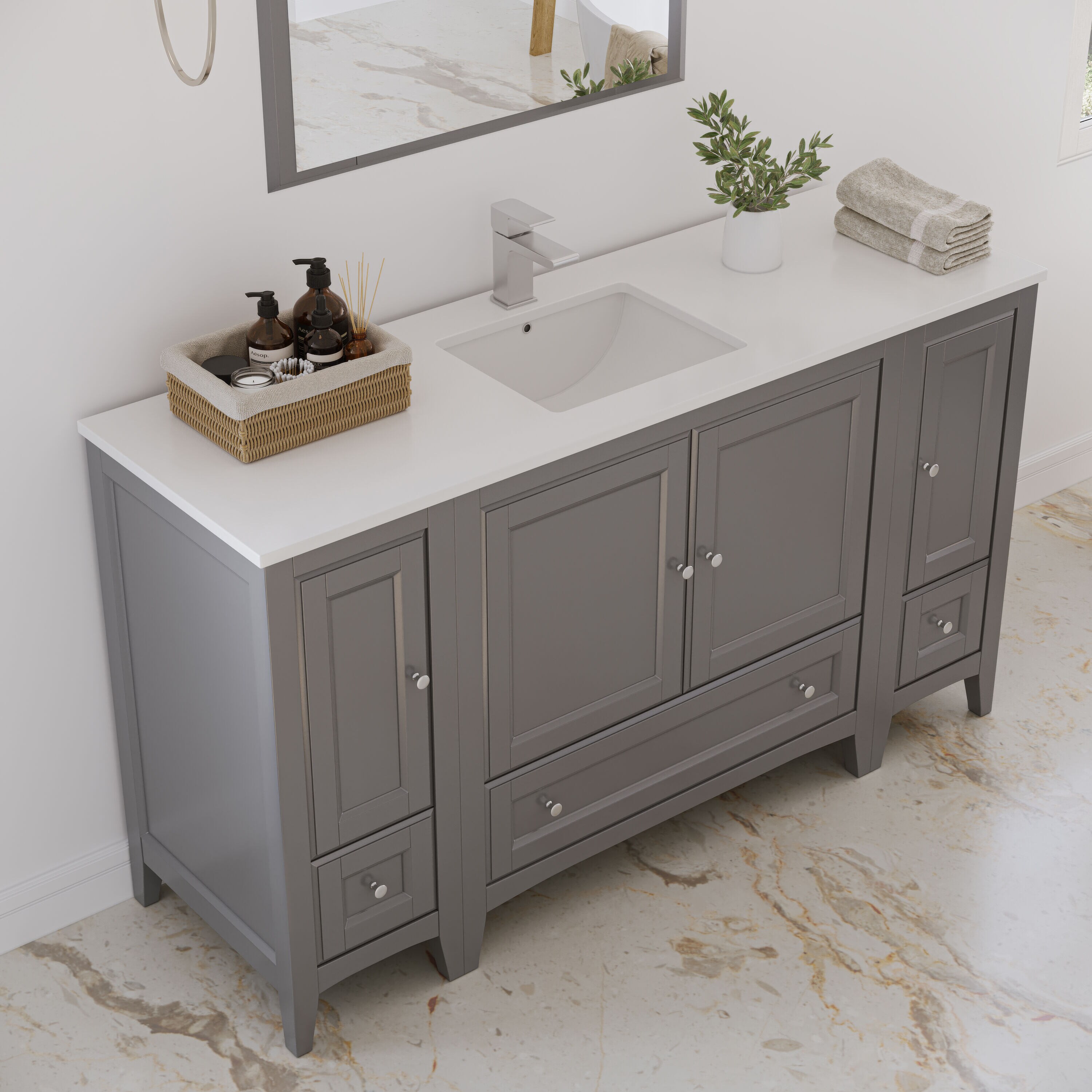 Fresca FVN20-123612GR Bath-Vanity-Combo - View #4
