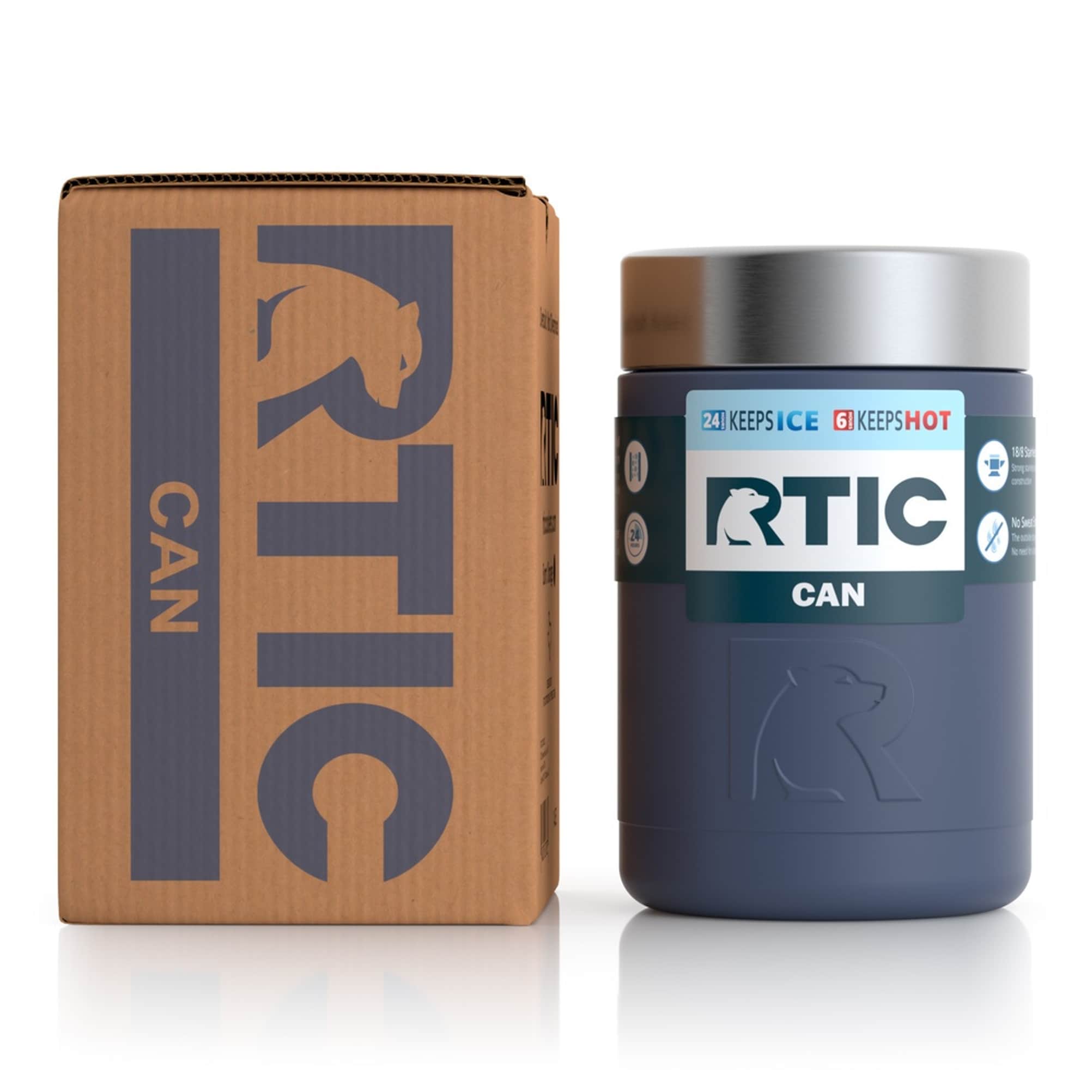 RTIC 16oz Craft Can Cooler, Graphite, Matte