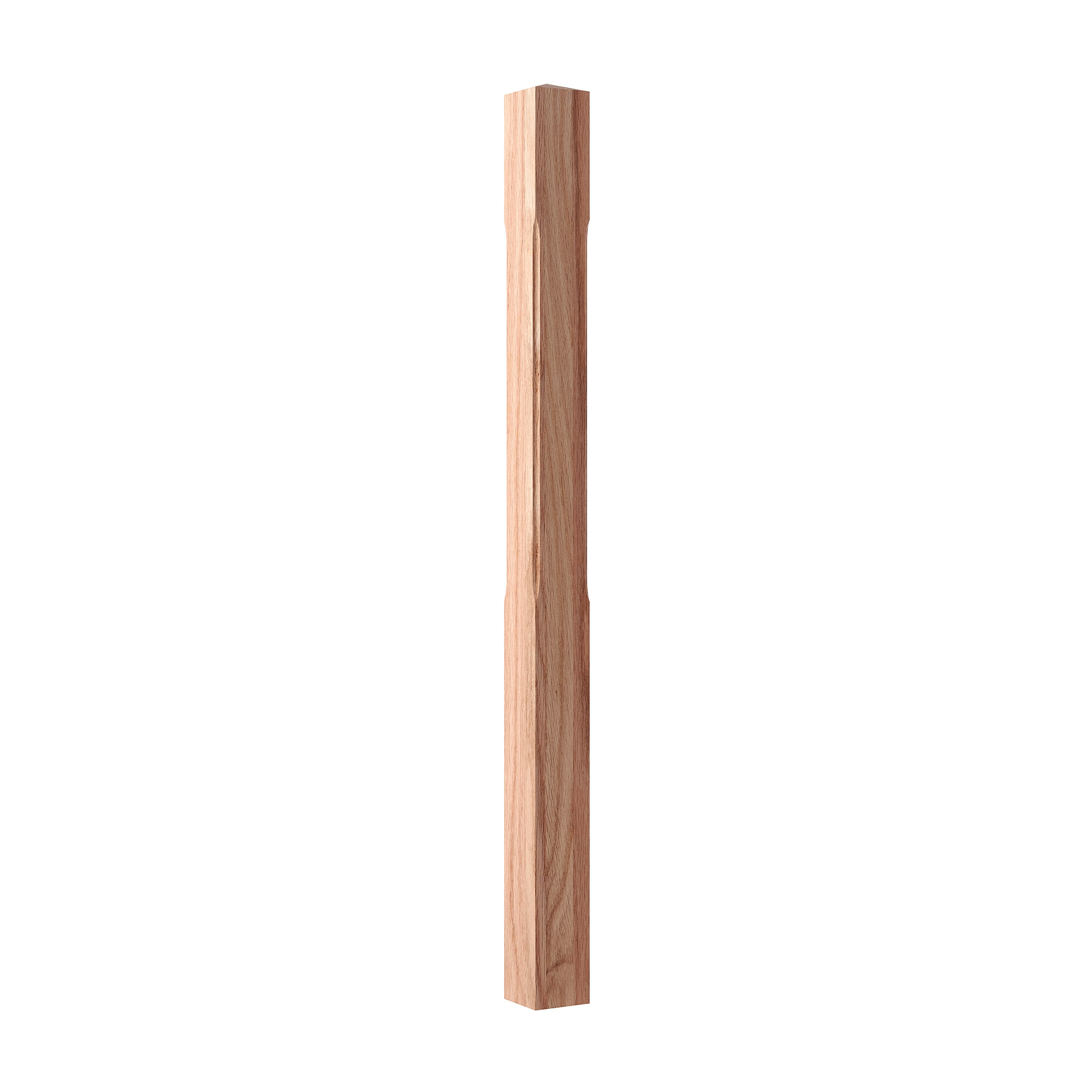Crown Heritage 4414086 Craftsman 3-in x 43-in Unfinished Red oak Universal Stair Newel Post