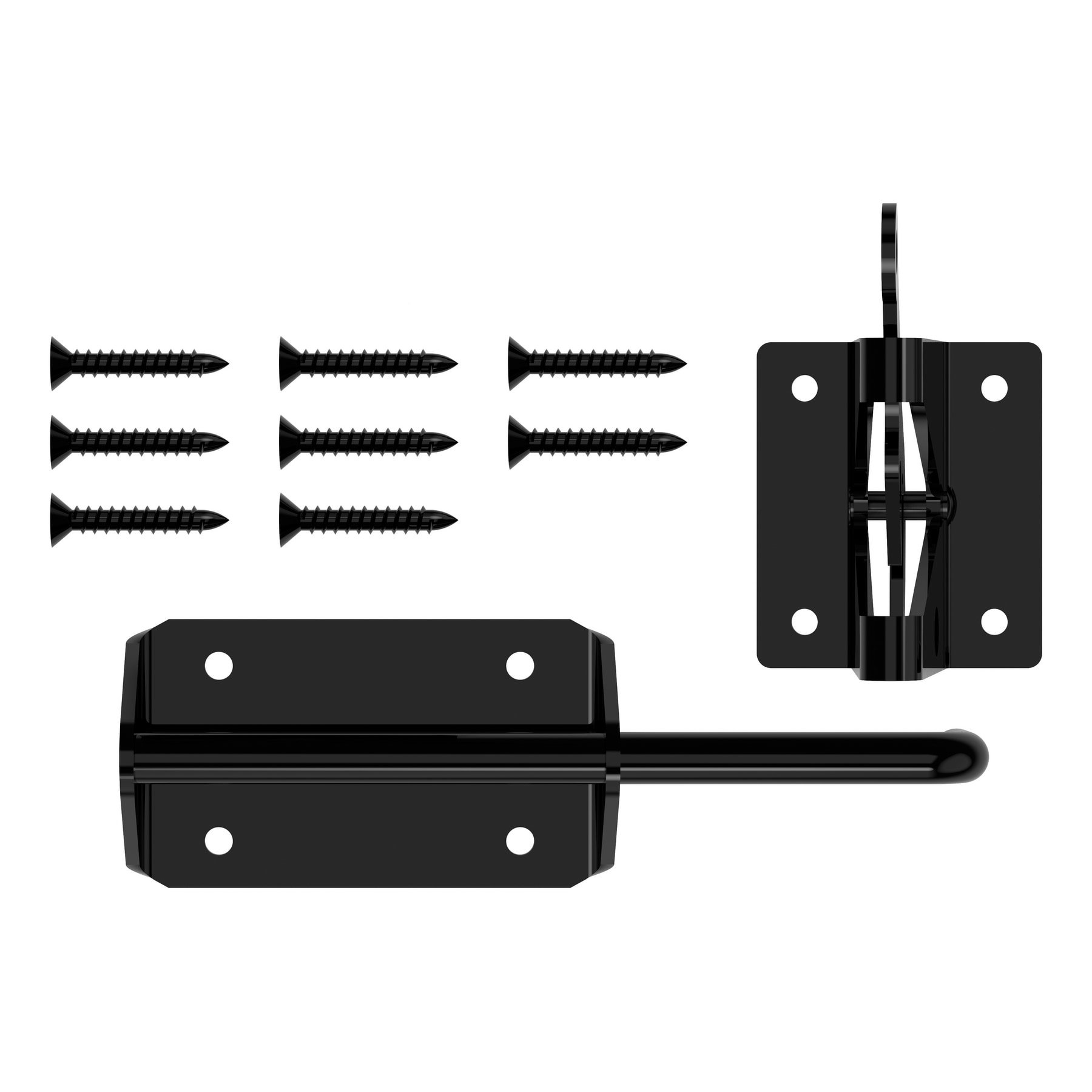 Heavy Duty Black Steel Gate Latch, 7.57 inches