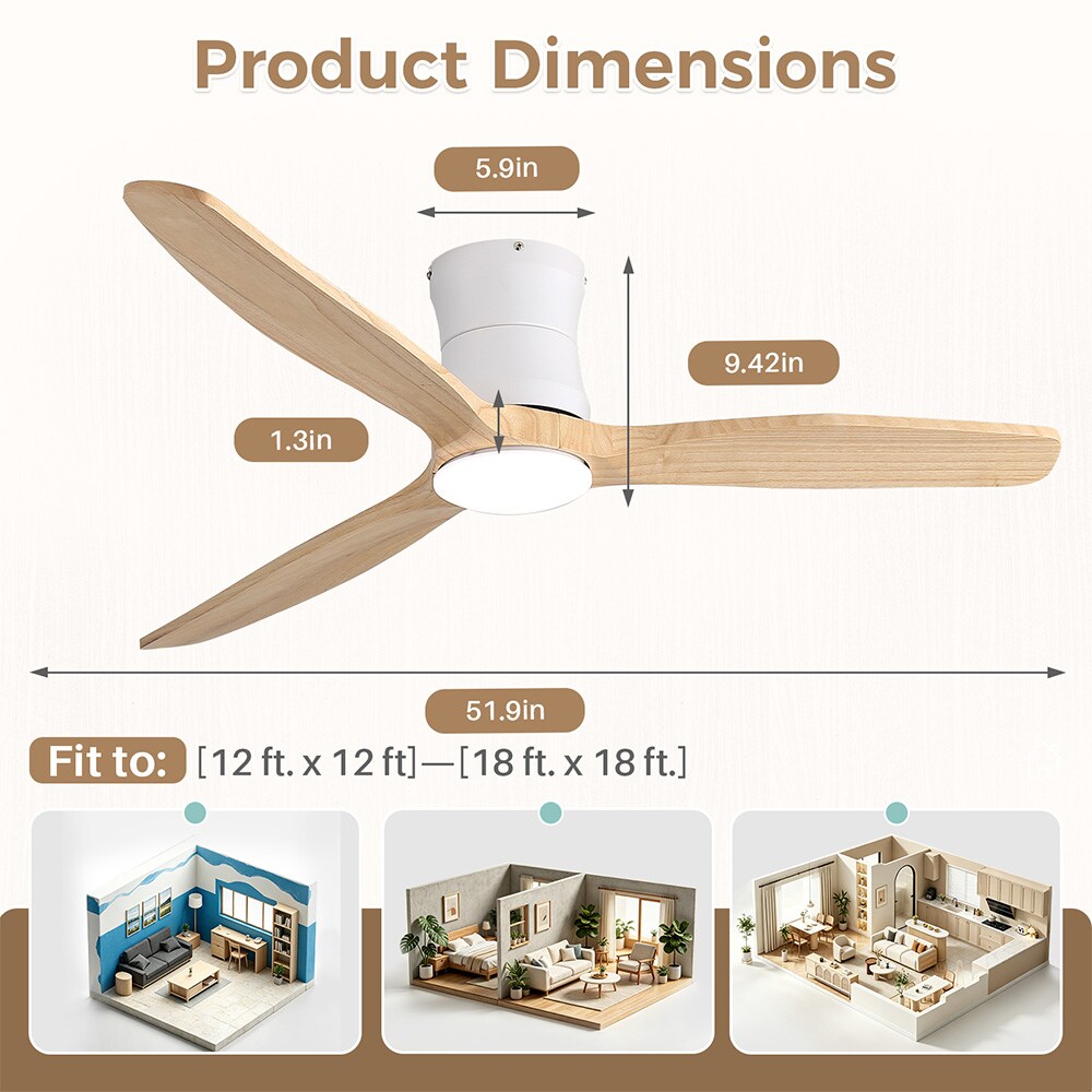 Sofucor LW-52K339-WH-YM Ceiling-Fans - View #10