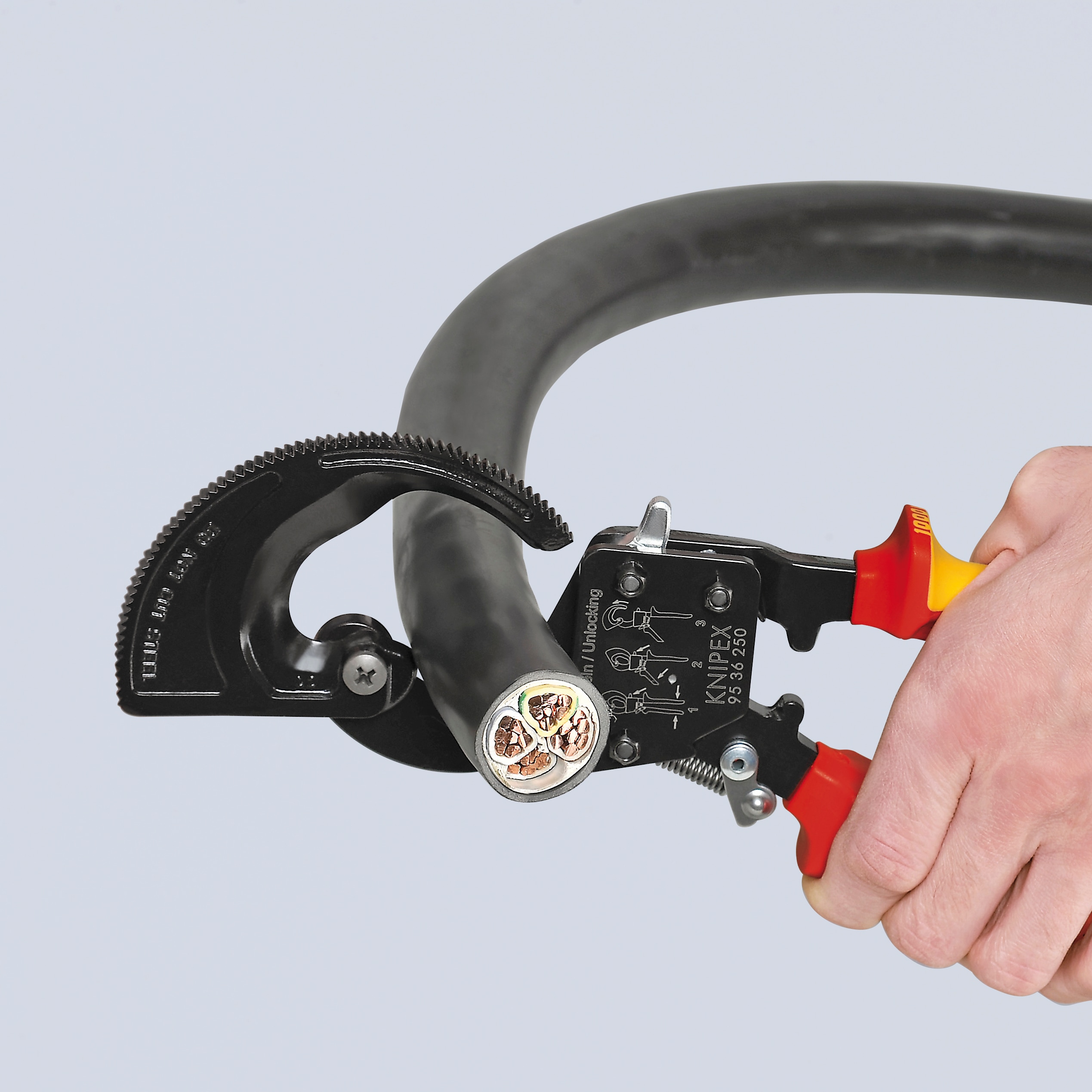KNIPEX 95 36 250 SBA sidecutters - View #5