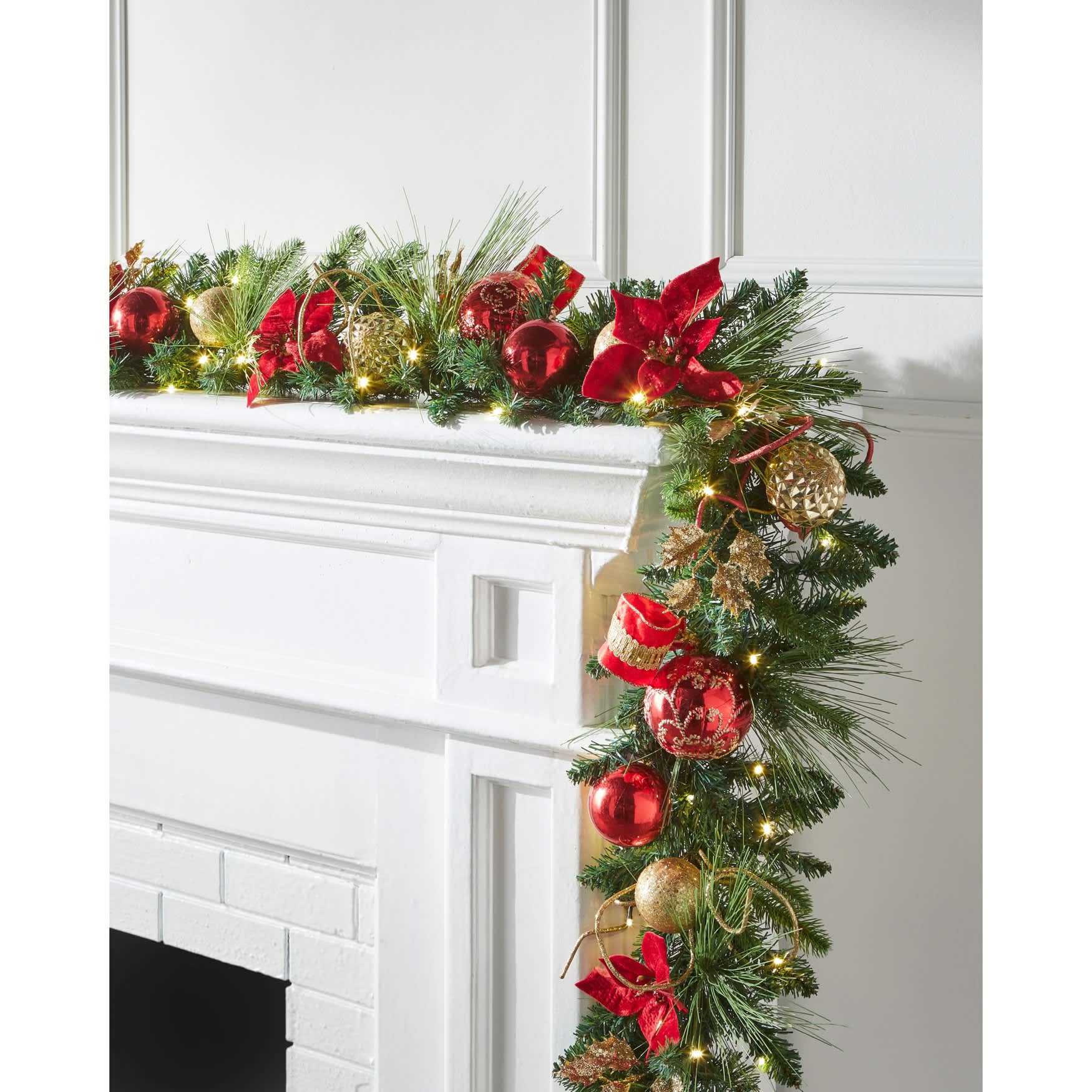 BrylaneHome 196438789713 Artificial-Christmas-Garland - View #3