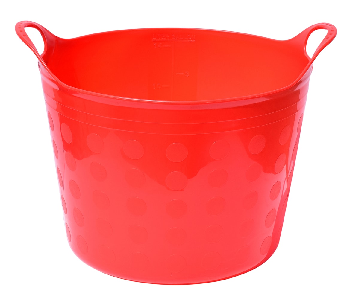 CONTAINER FLEXIBLE 42L PINK FLEXI TUB COMPLETE WITH LID STORAGE BUCKET TRUG 