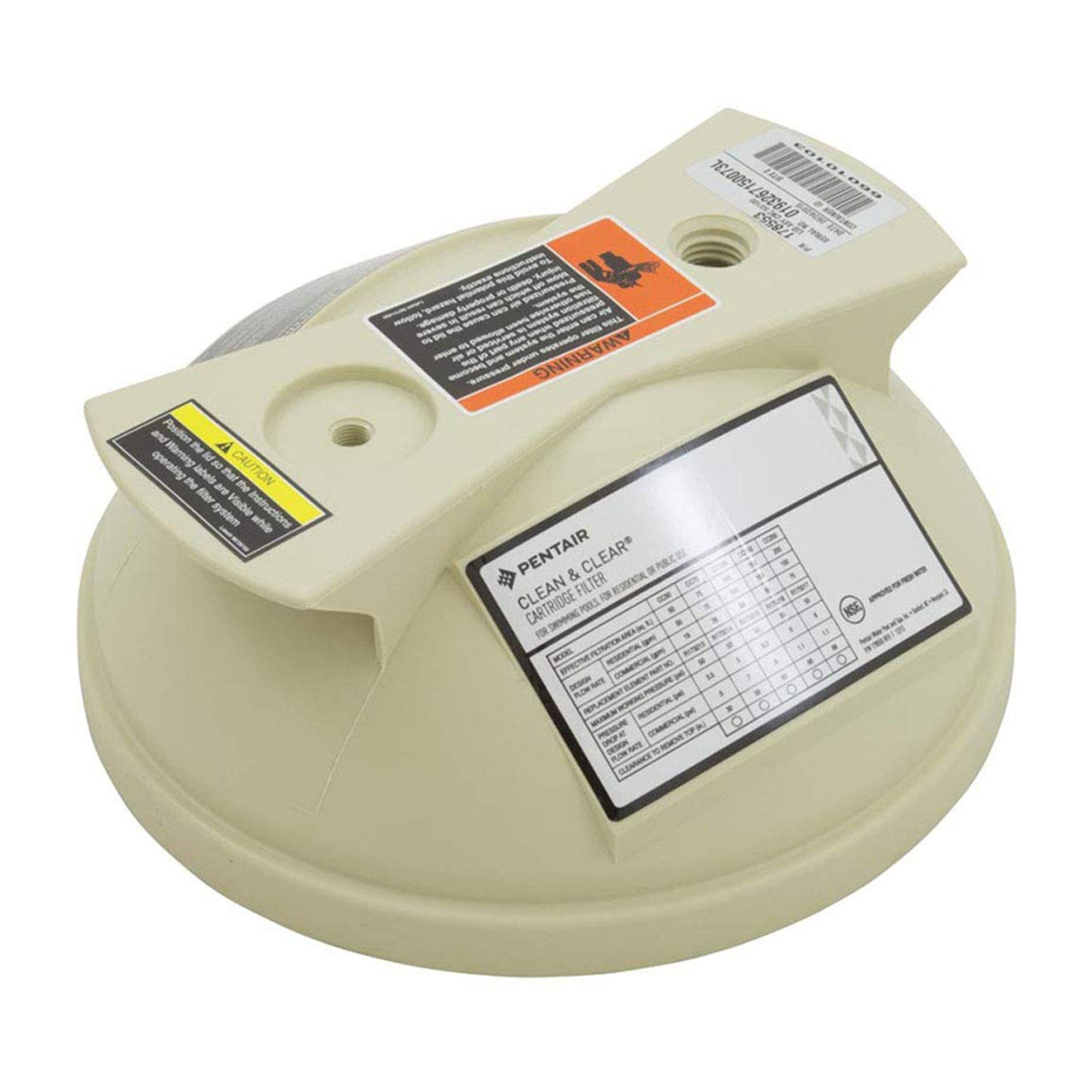 Pentair 170406 Almond Lid Assembly Replacement Pool and Spa Cartridge Filter
