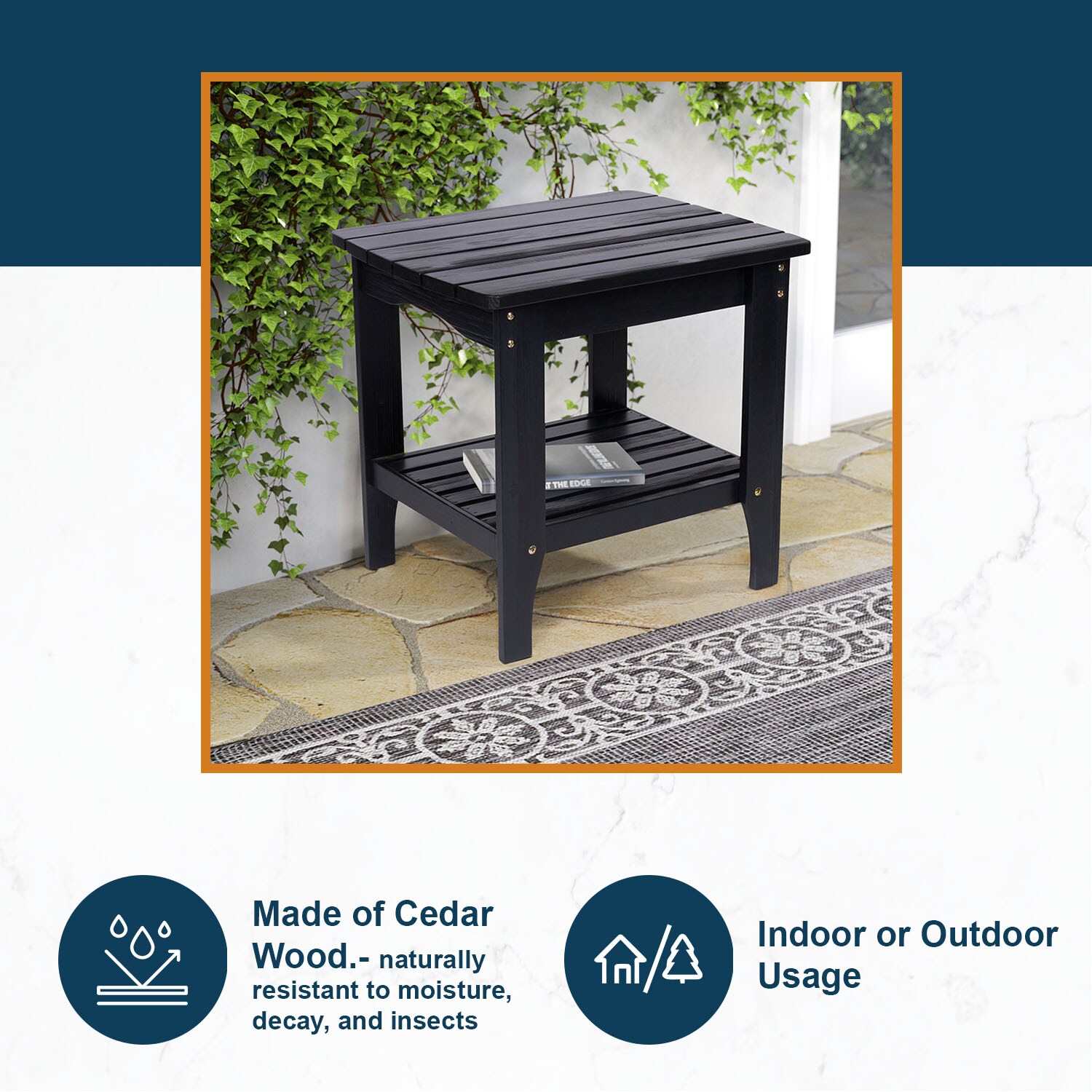Shine Company 4113BK Patio-Tables - View #9