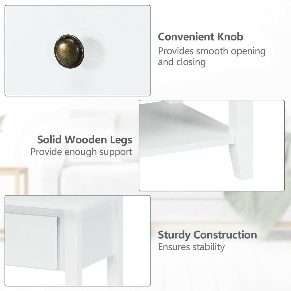 WELLFOR HW-HLY-66561WH nightstands - View #3