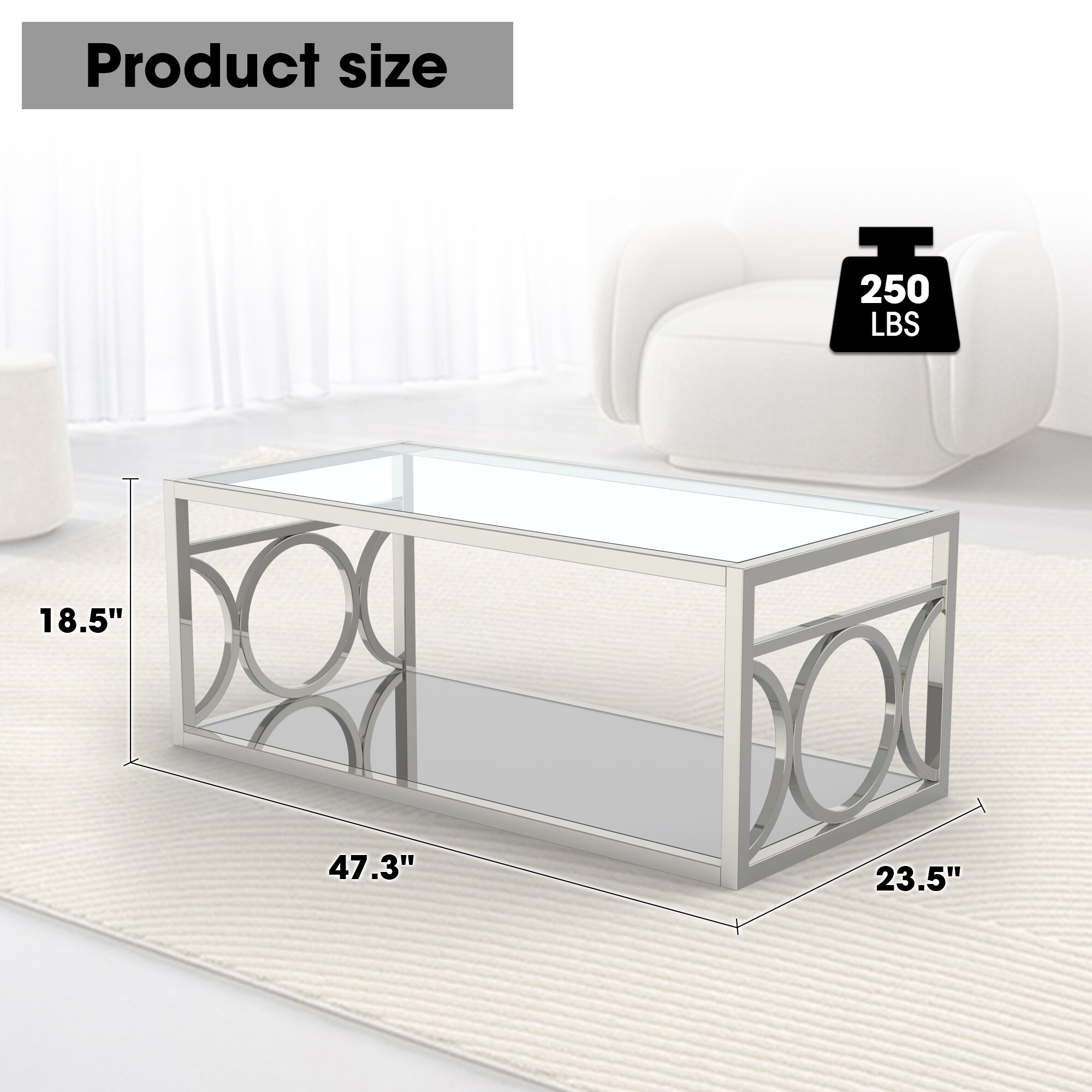 Matrix Decor MDCM4166CRM-C Coffee-Tables - View #4
