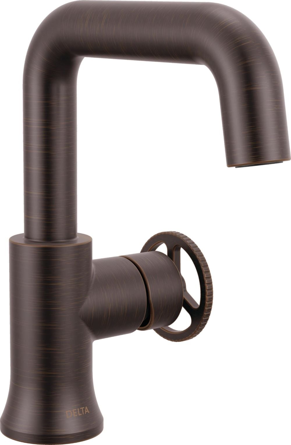 Delta 5547HAR-RB-DST Trinsic Venetian Bronze Single hole 1-handle WaterSense High-arc Commercial/Residential Handle Bathroom Sink Faucet with Drain