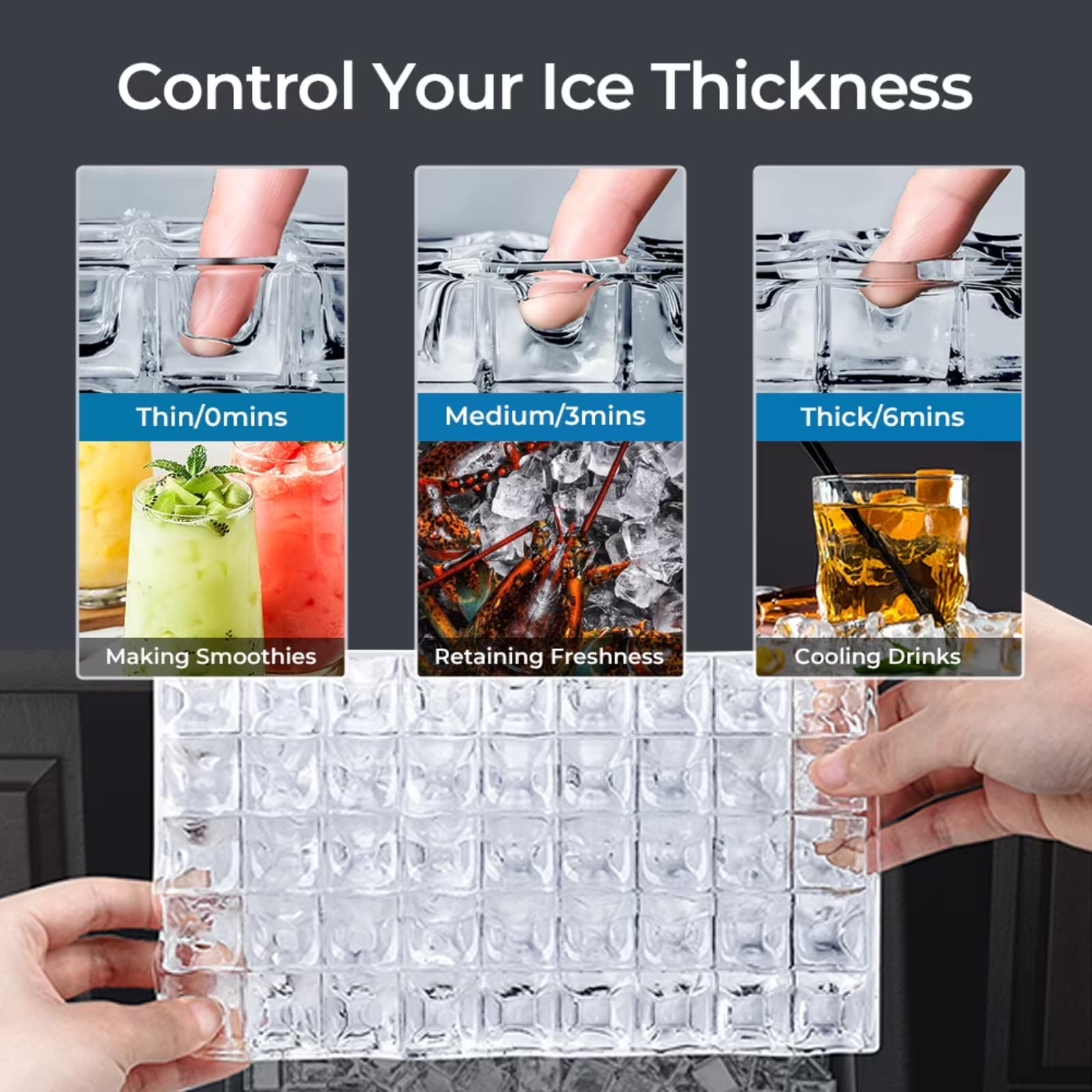Antarctic Star LSAS-HZB-120F Commercial-Ice-Makers - View #2