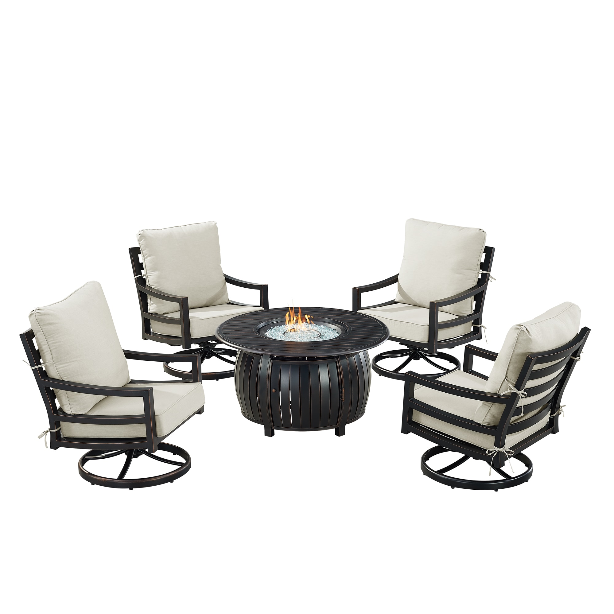 Oakland Living HUDSON4CHITALYLGCU Patio-Conversation-Sets - View #2