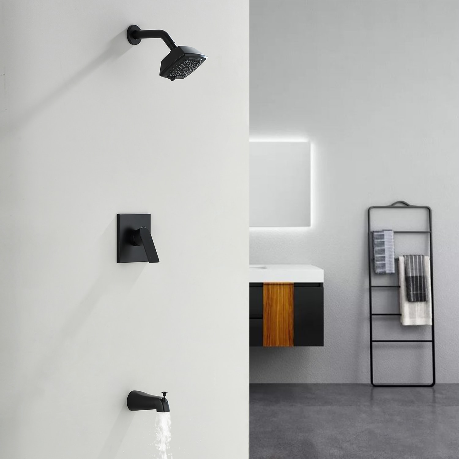 WELLFOR BFT5202MB -WF Tub-Shower-Faucets - View #3