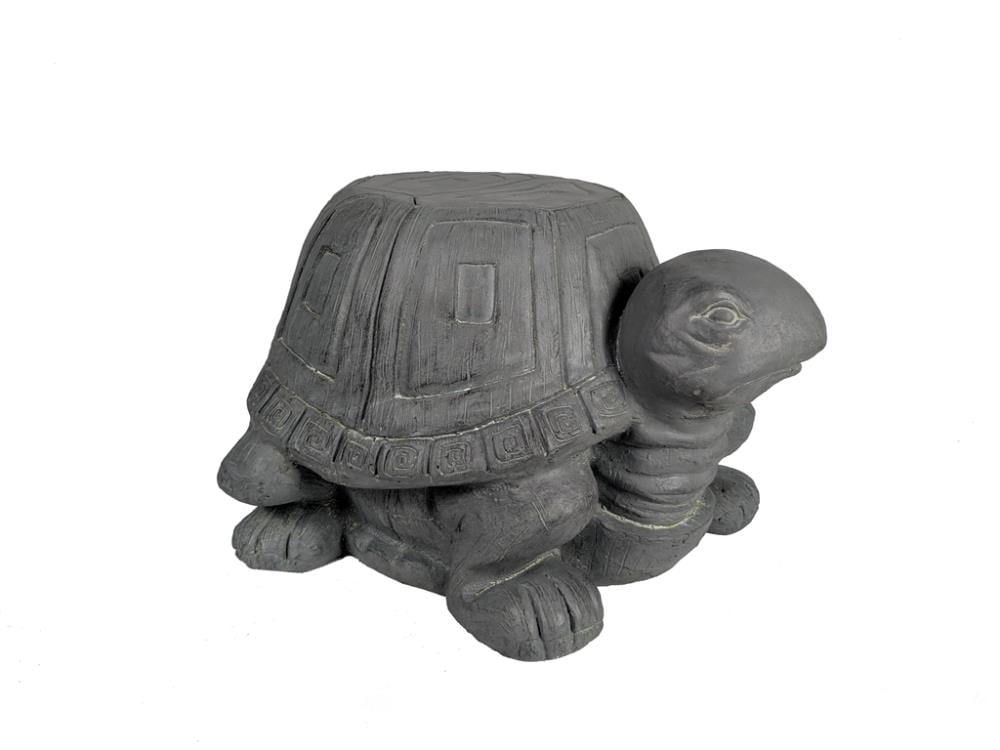 Galt International QZ12130AM 11.81-in Charcoal Resin Elephant Garden Stool
