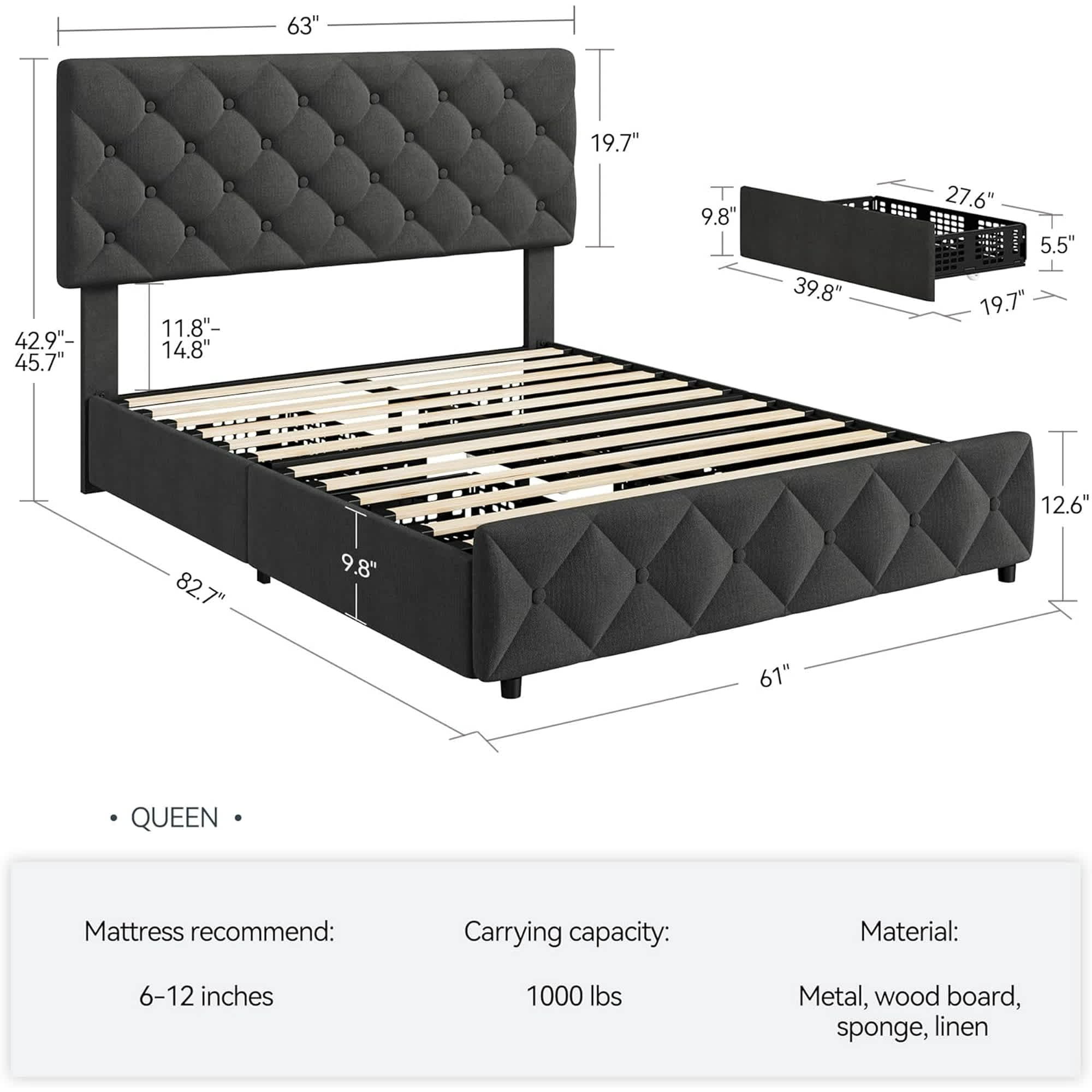 Qeetex LHF-BED-PHO-0ZIEJK6S beds - View #2