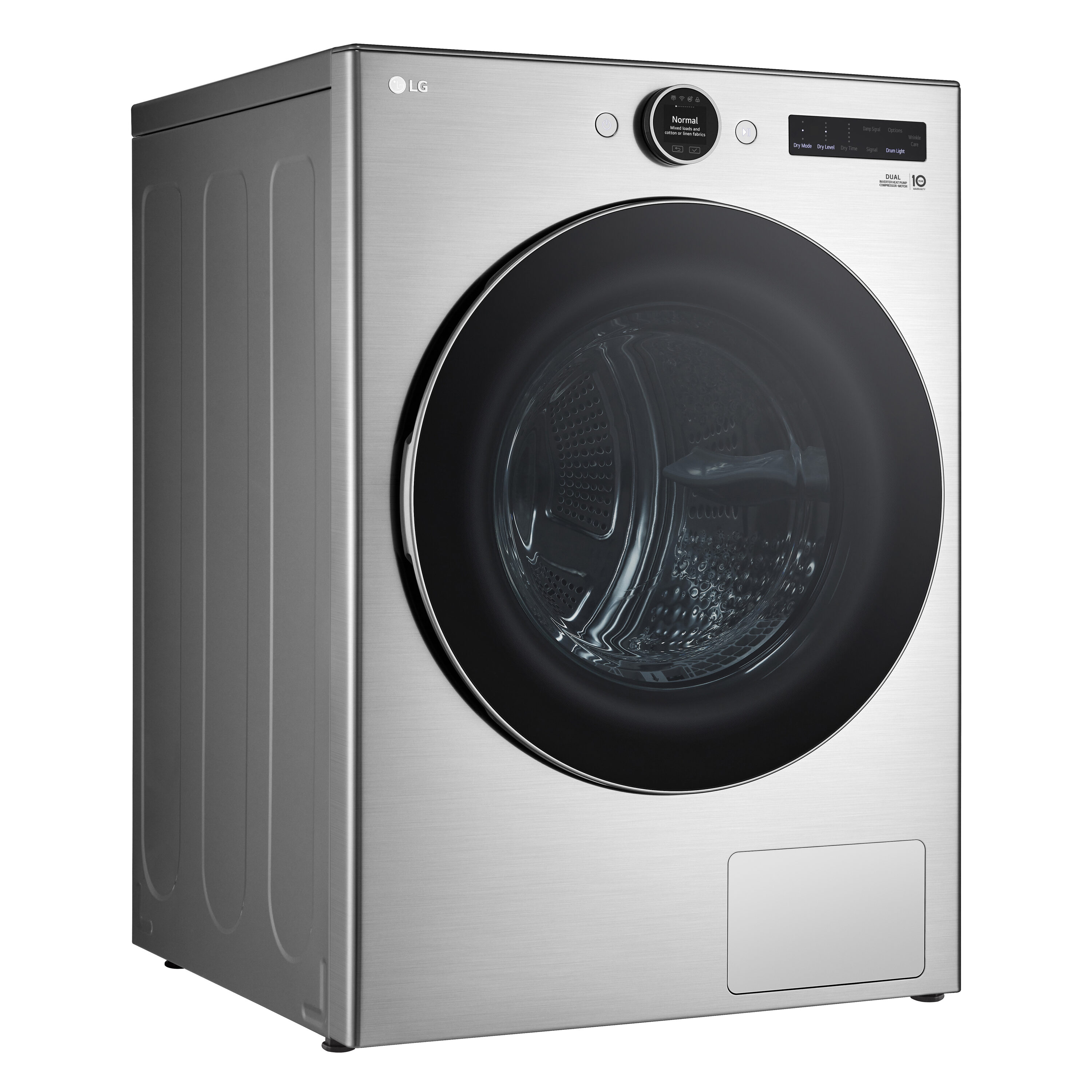 LG 7.8-cu ft Stackable Ventless Smart Electric Dryer (Graphite Steel ...