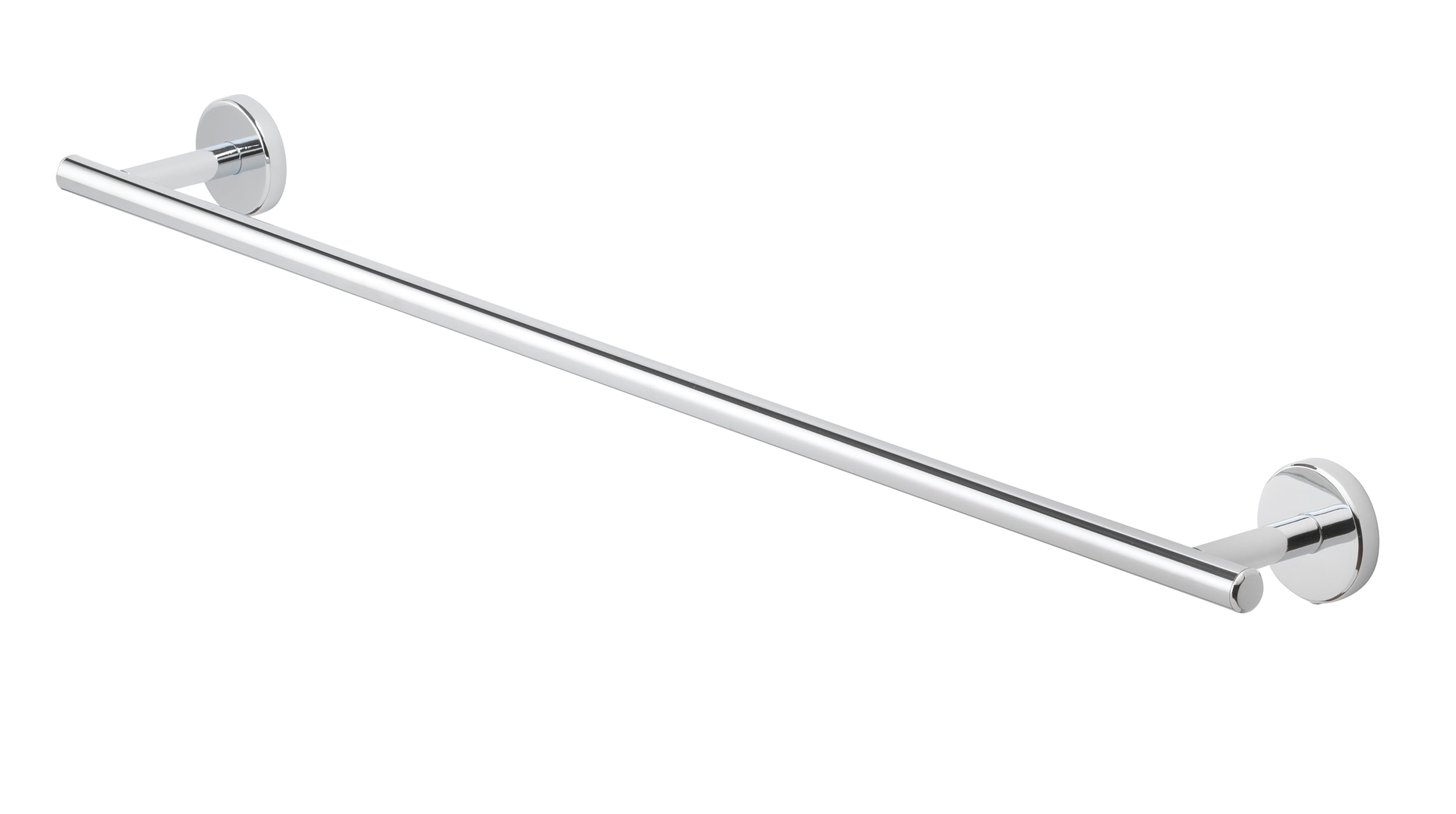 allen + roth 165-HAR24-ARCH Harlow 24-in Polished Chrome Wall mount Single Towel Bar