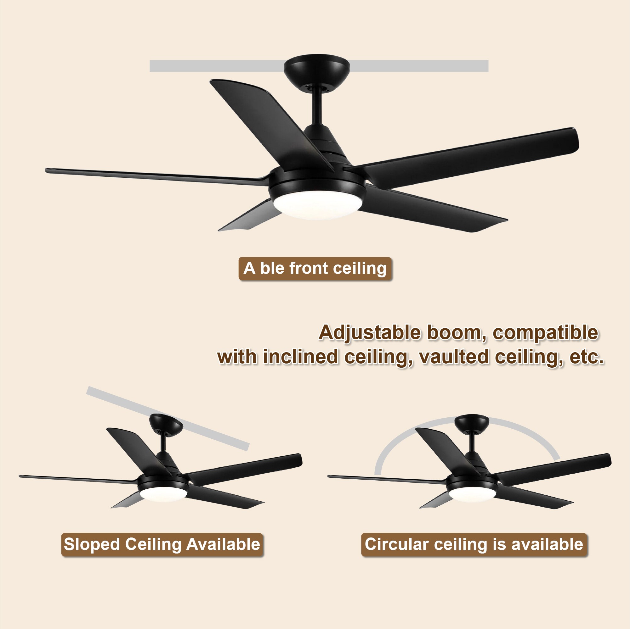 WELLFOR AMYU-06 Ceiling-Fans - View #6