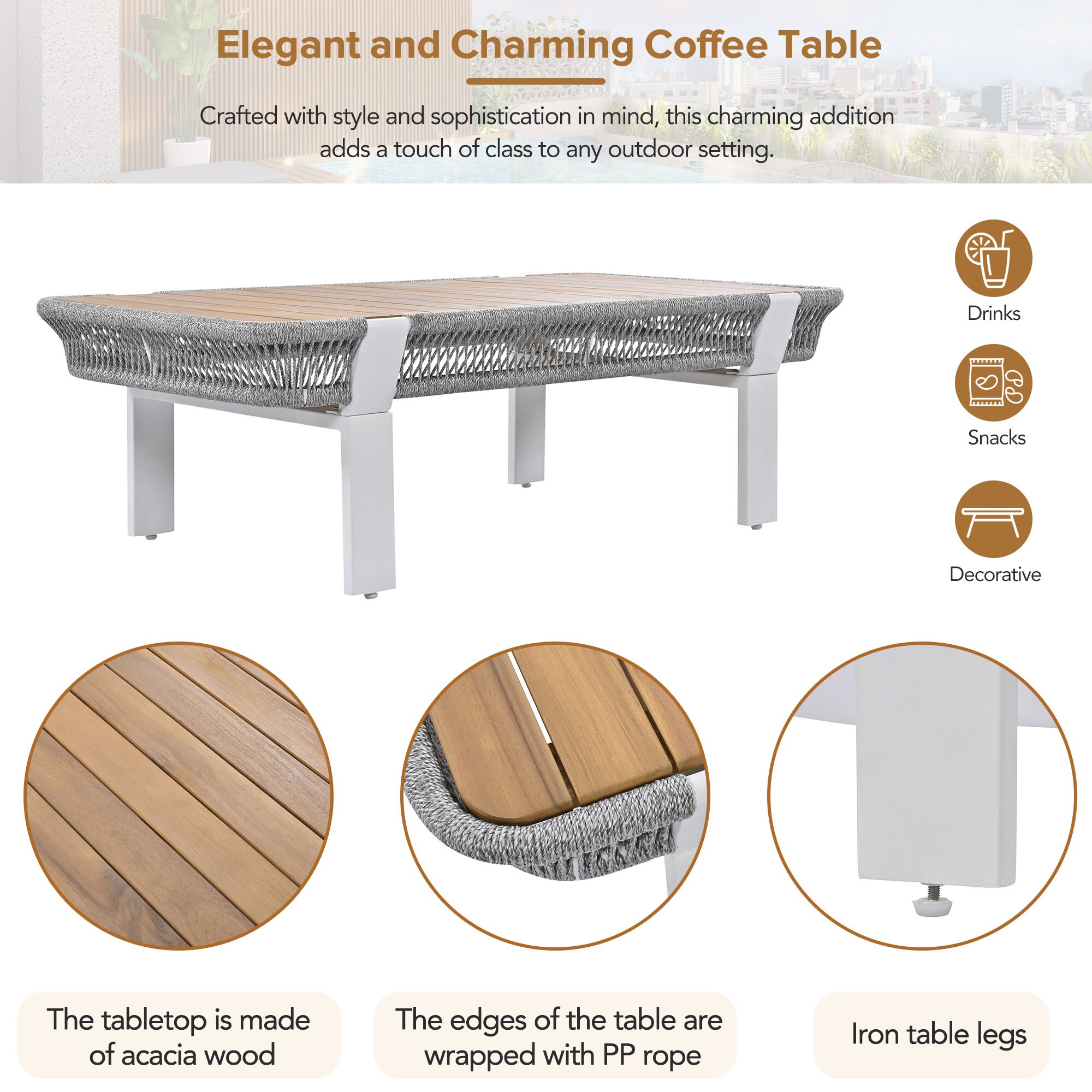 Forclover ALTR-01BE Patio-Conversation-Sets - View #5