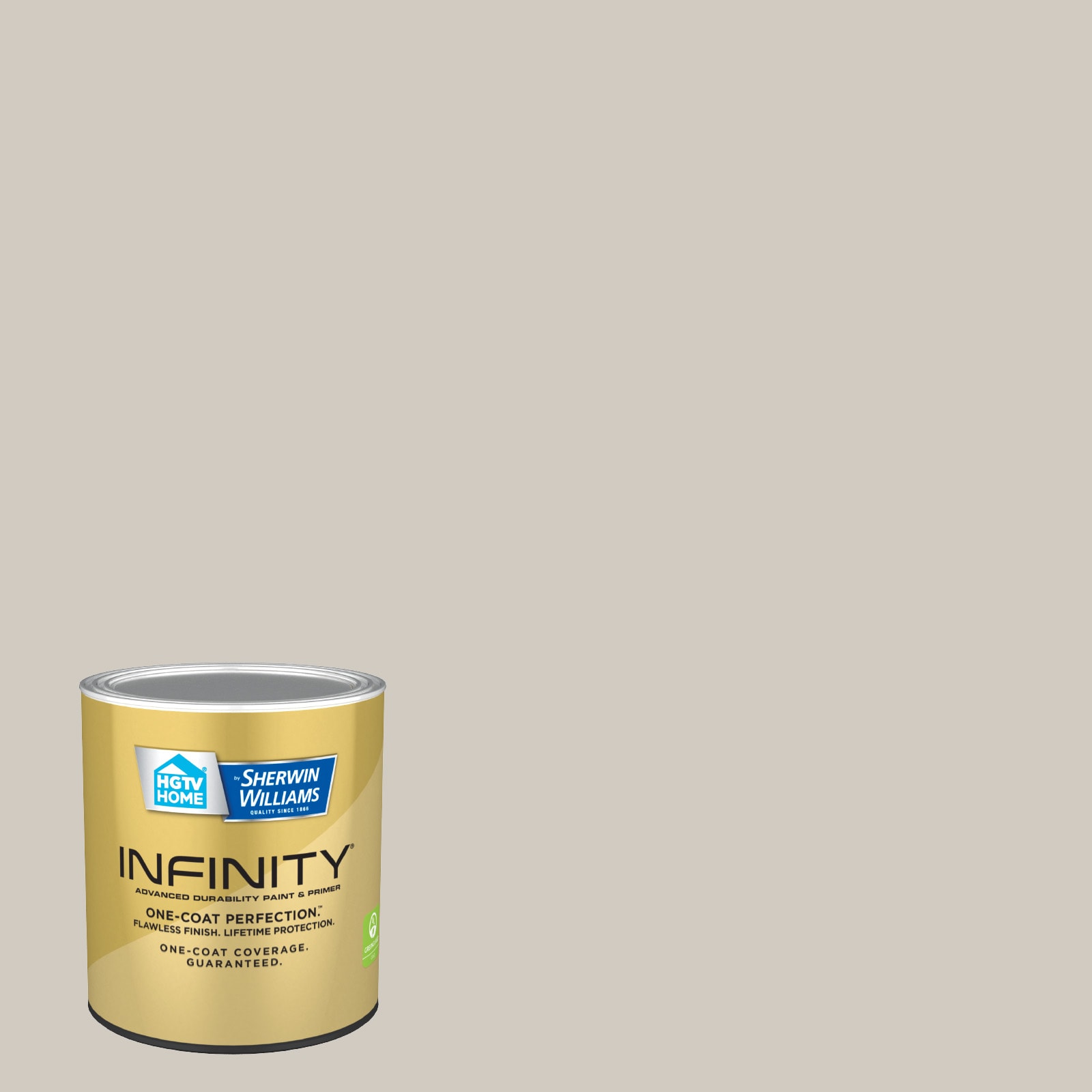HGTV HOME by Sherwin-Williams HGSW3467-535095 Infinity Flat Agreeable Gray Hgsw3467 Latex Interior Paint + Primer (1-quart)