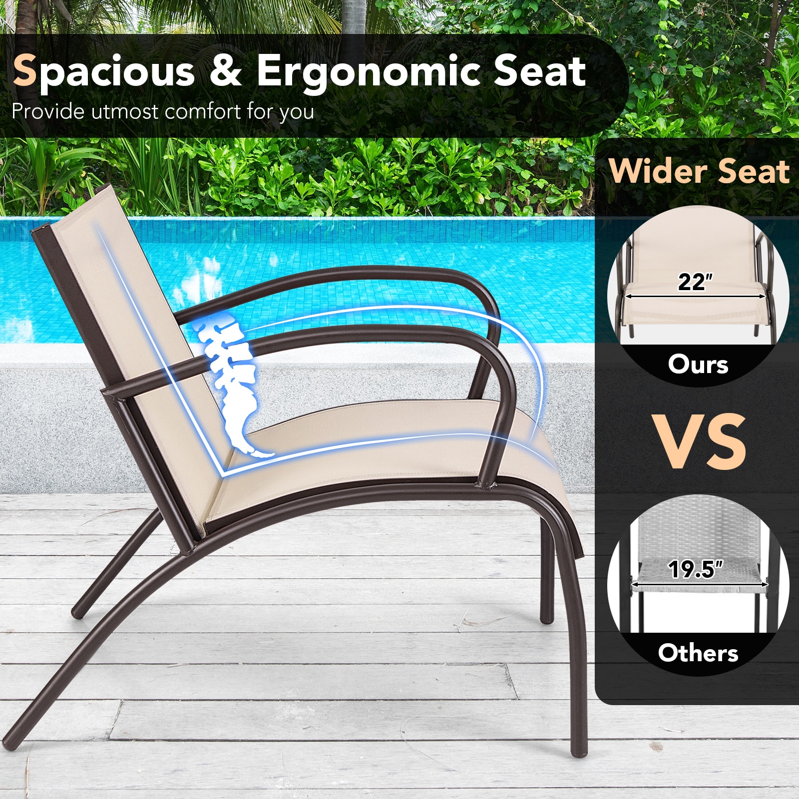 LIVIZA TDS11399CF Patio-Conversation-Sets - View #8