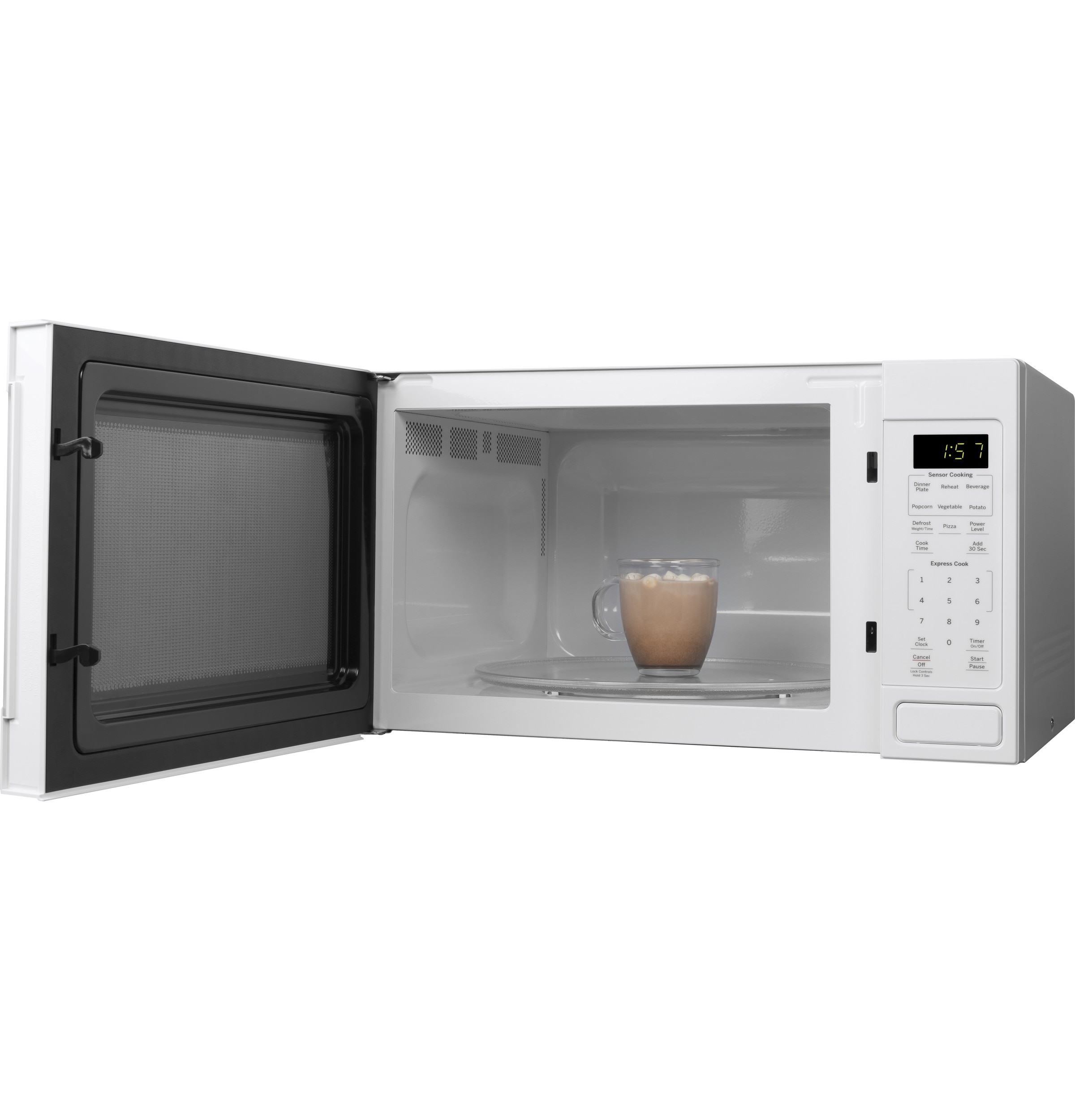 White Full Size Microwave For Sale Cheap Today In New Condition