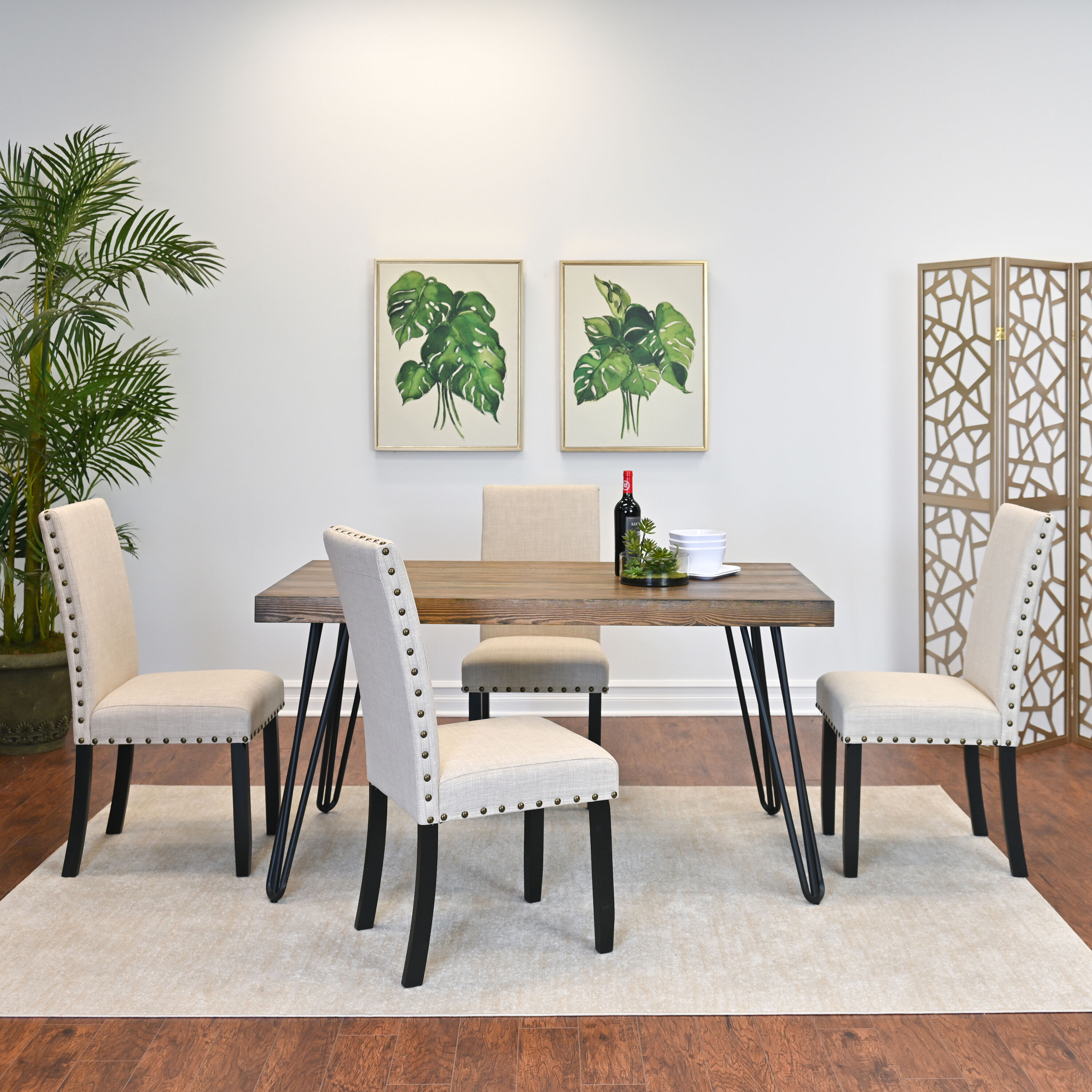 Roundhill Furniture T8741C162X2-CB162TA Dining-Sets - View #6