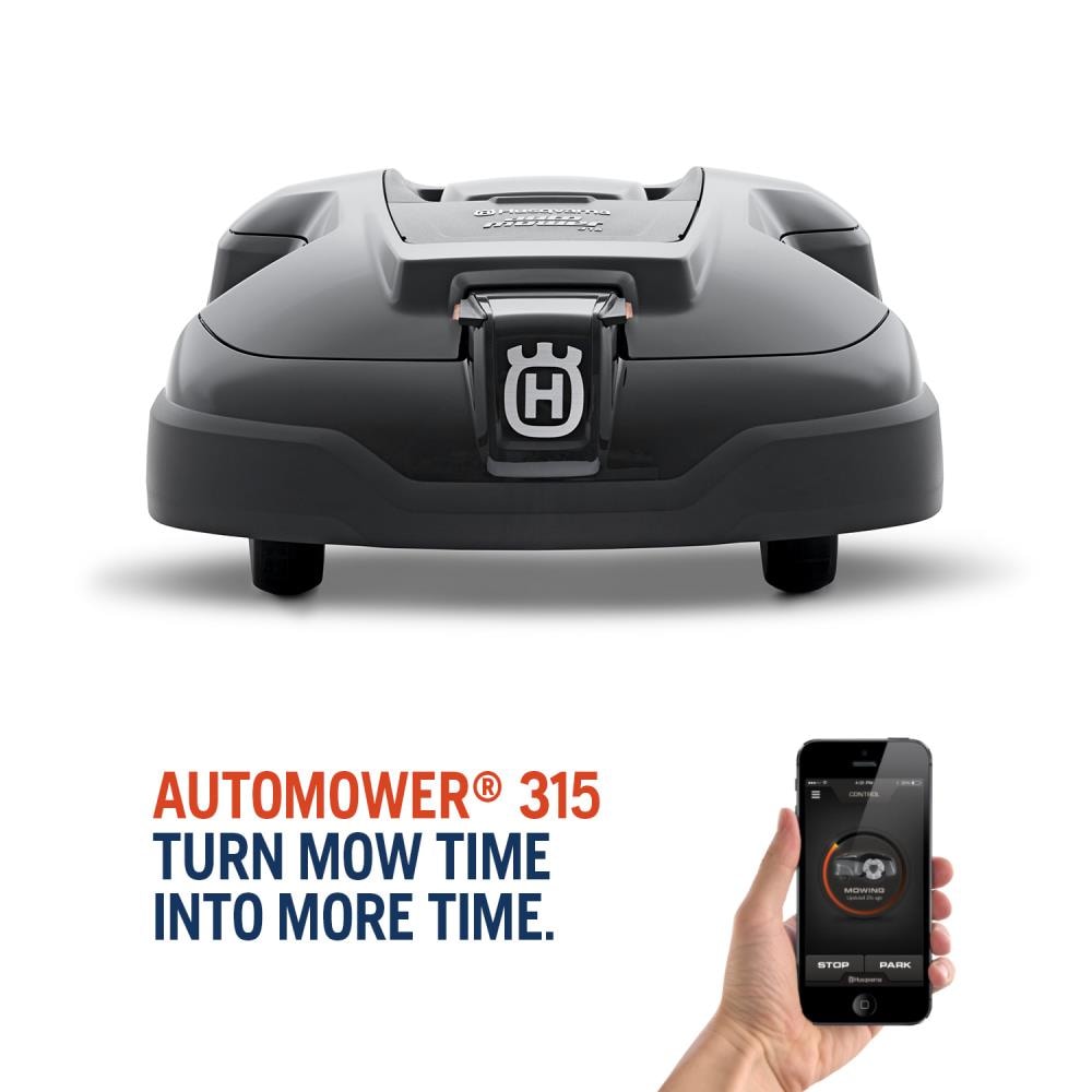 Kirkestol Overskyet ring Husqvarna Automower 315 18-Volt 8.7-in Robotic Lawn Mower (1/4 Acre to 1/2  Acre) at Lowes.com