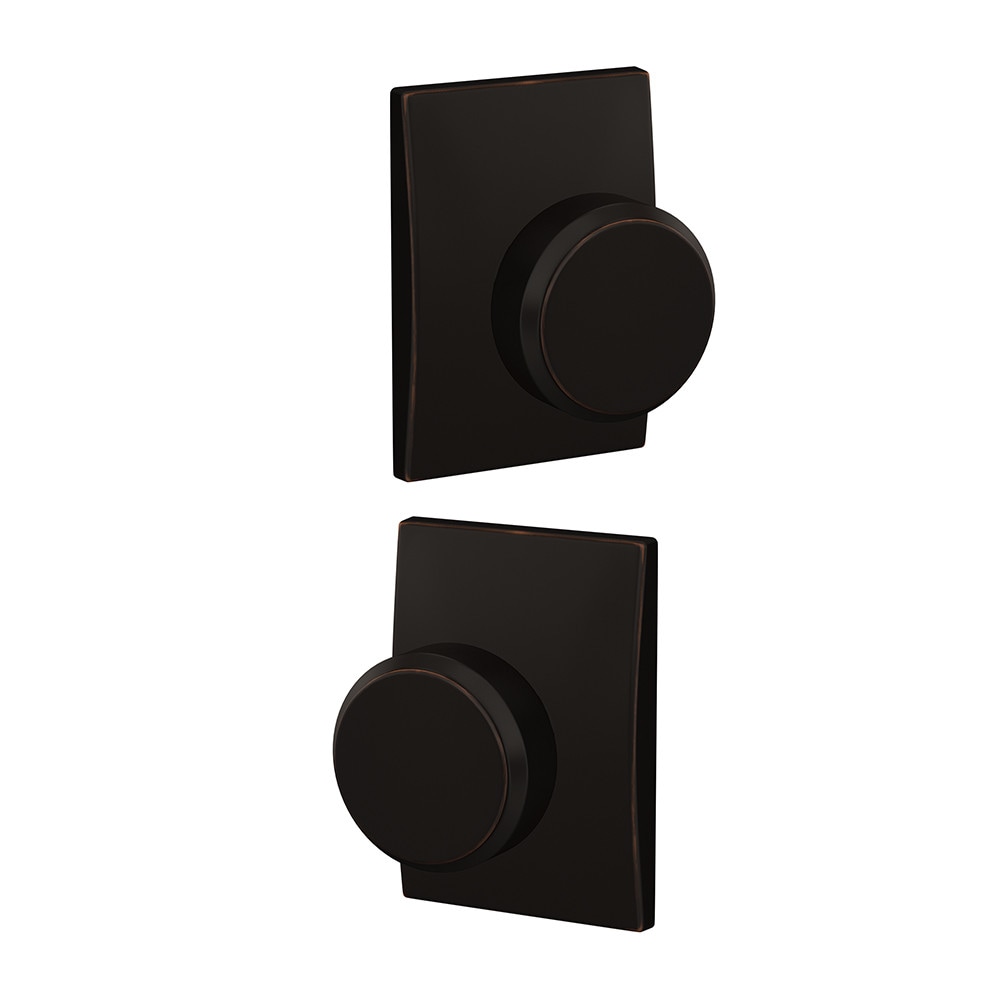Schlage FC21 BWE 716 CEN Custom Bowery - Century Aged Bronze Interior Bed/Bath Hall/Closet Combined Door Knob