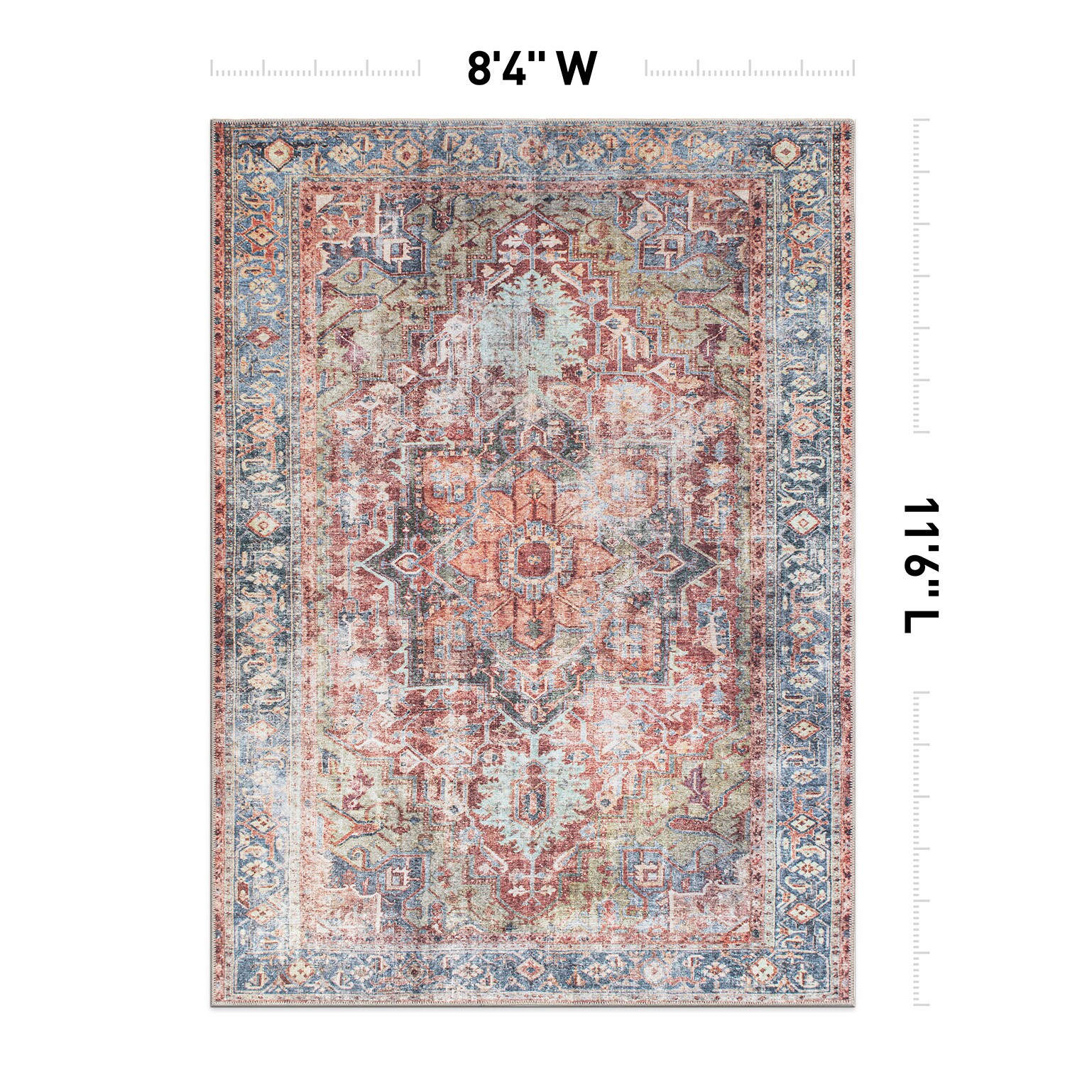 World Rug Gallery 5050MULTI9X12 rugs - View #4