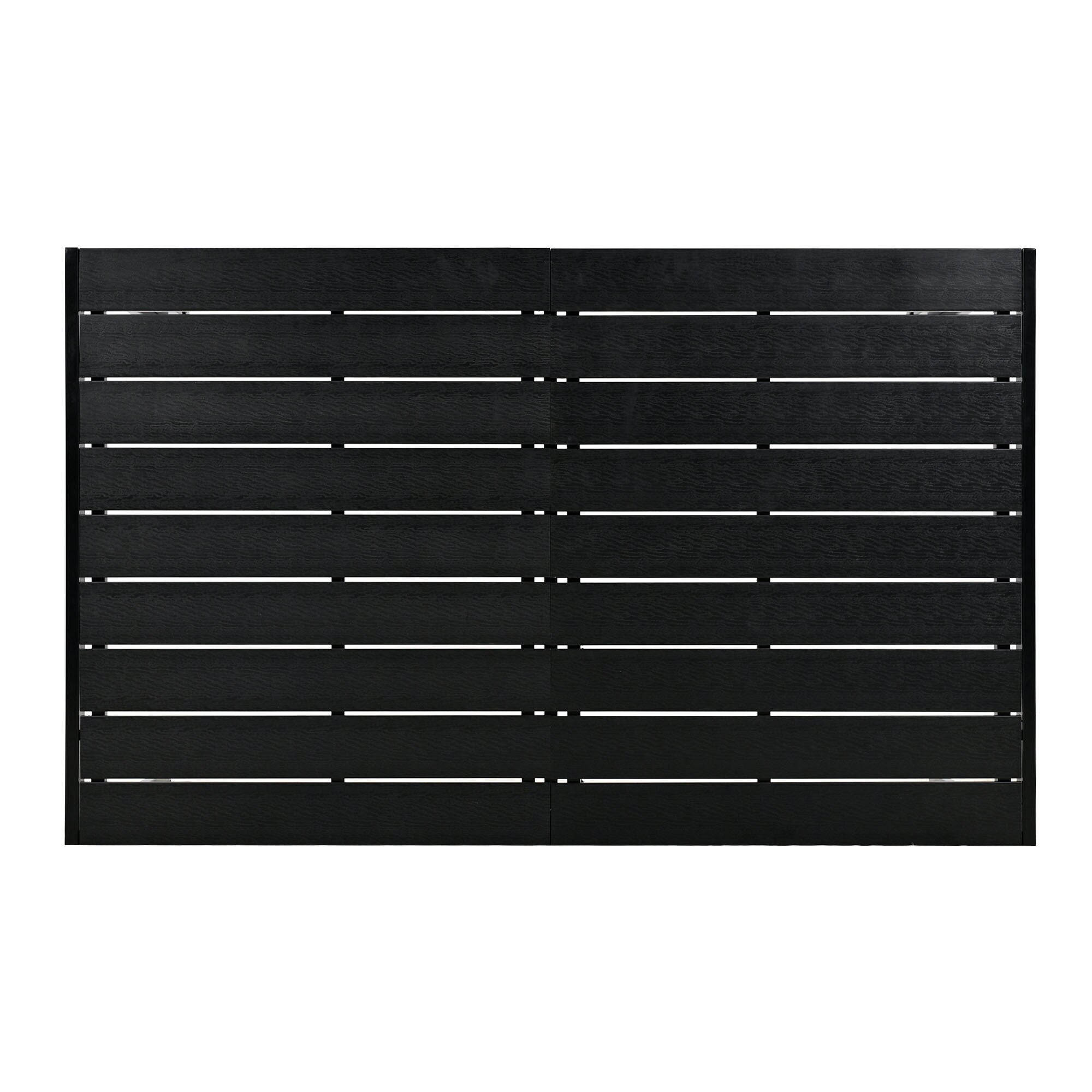 Black Steel 7-Piece Outdoor Dining Set with Cushions