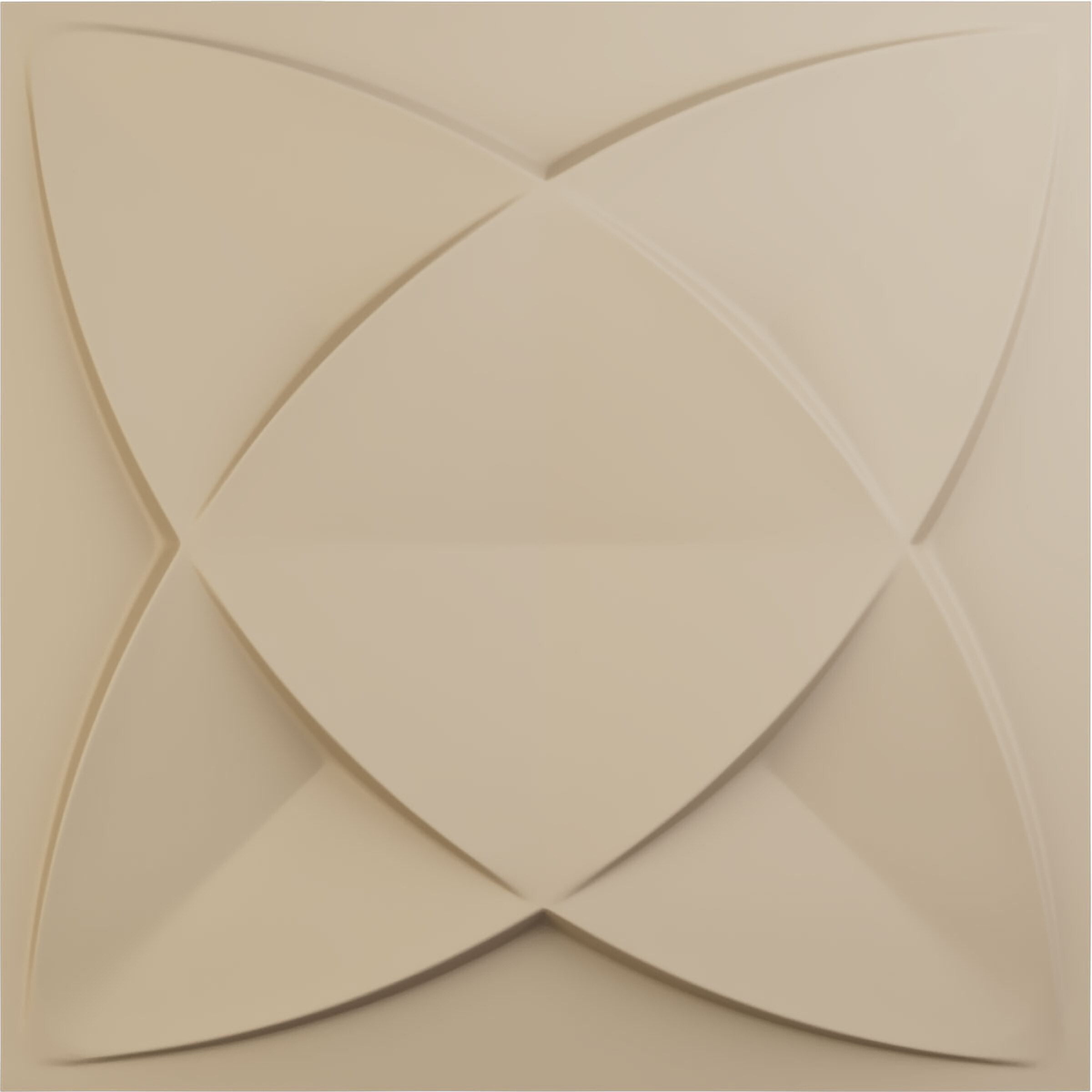 Ekena Millwork WP20X20SWGBE 19-5/8-in x 19-5/8-in Embossed Paintable/Stainable Brown/Tan PVC Wall Panel (