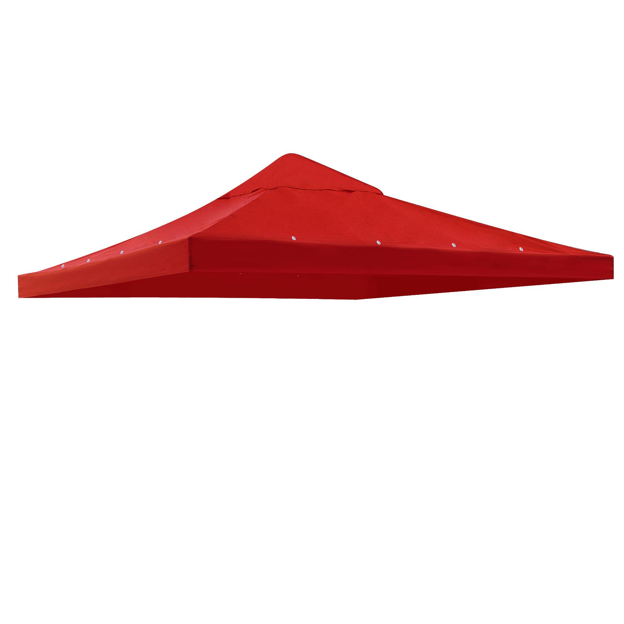 Yescom 07TOP004-10-R02-LO 10x10Ft Gazebo Top Replacement for beach cabanas for 1 Tier Outdoor Canopy Cover Patio Garden Yard Party Red