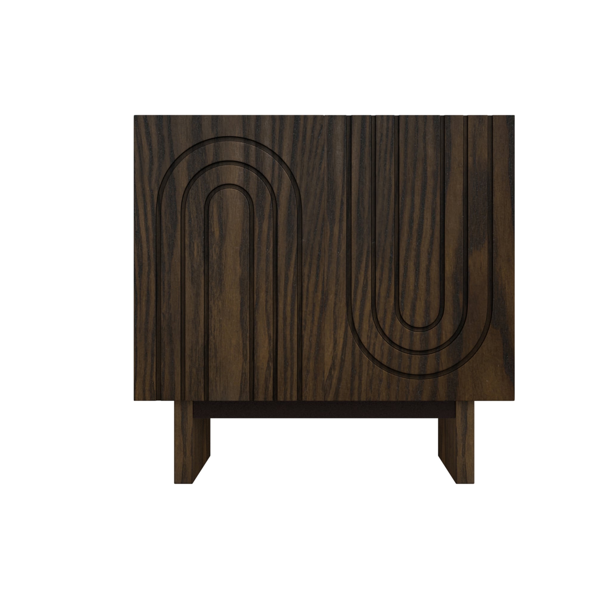 Clihome 31.5-in W x 30.71-in H Wood Composite Brown Freestanding Utility Storage Cabinet