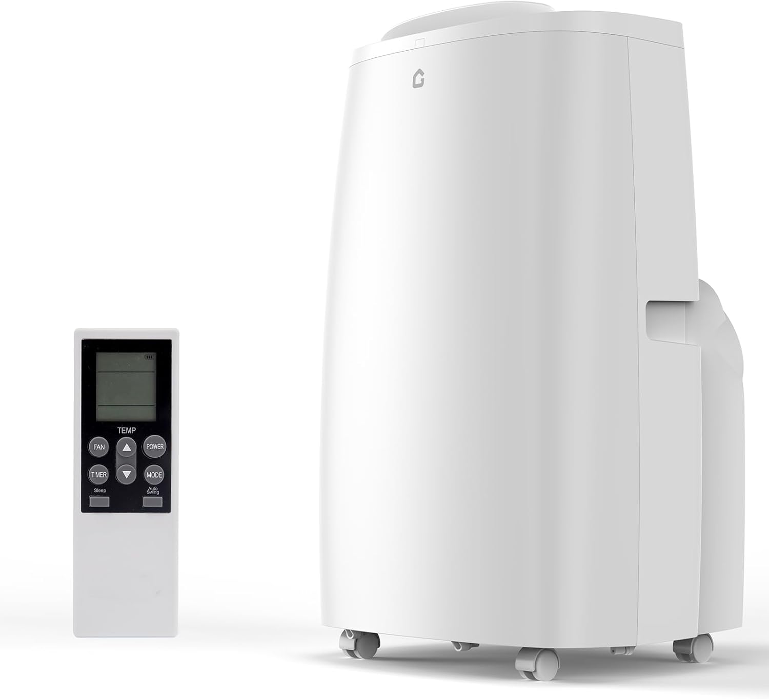Qeetex LXLS2-PHO-10FJCHDM 14000 BTU Portable Air Conditioner for 750 Sq Ft with Dehumidifier Fan Remote LED Display 3 in 1 AC Unit Window Kit Quiet Moveable Standing Cooling