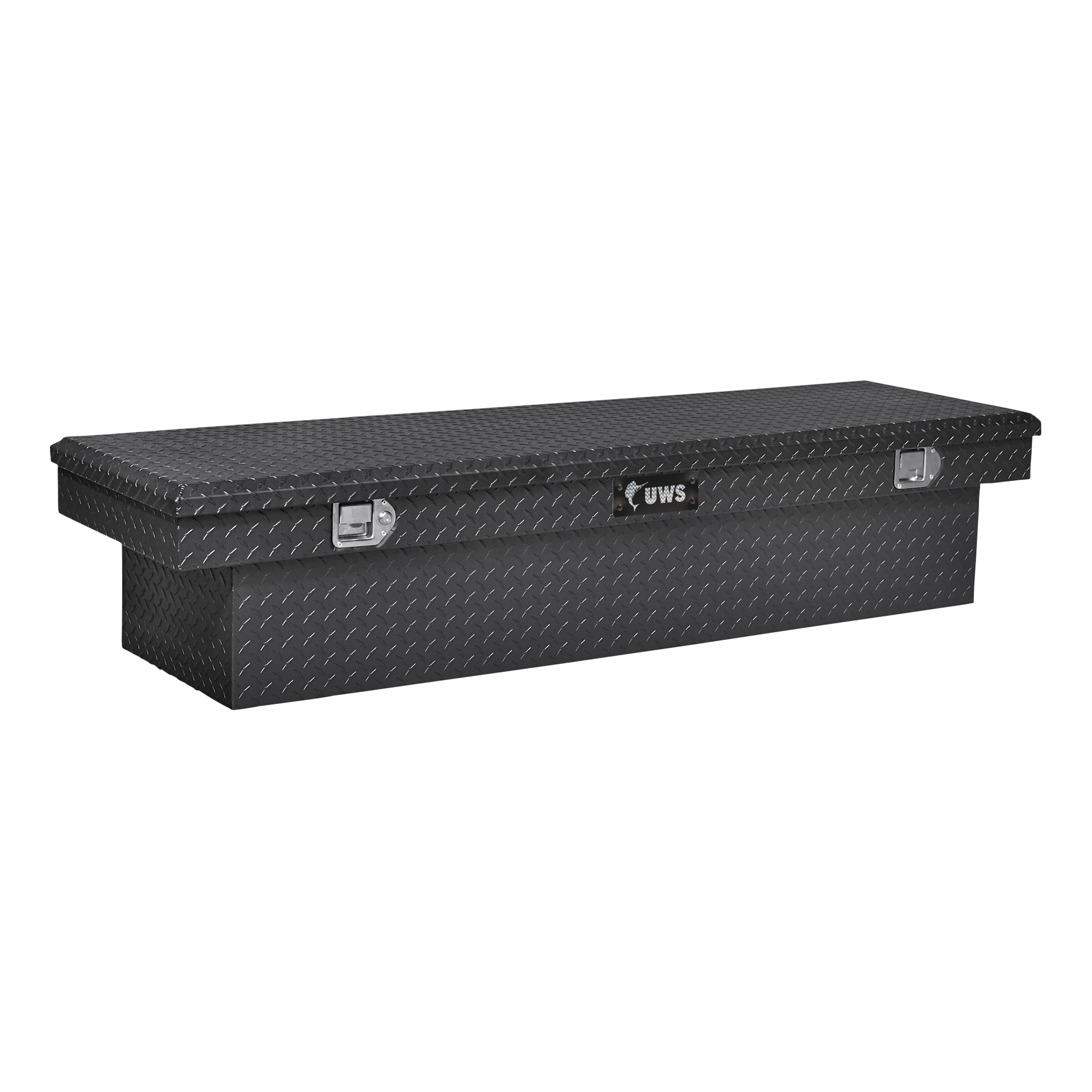 UWS EC10382 66.875-in x 20-in x 14.75-in Gloss Black Aluminum Crossover Truck Tool Box