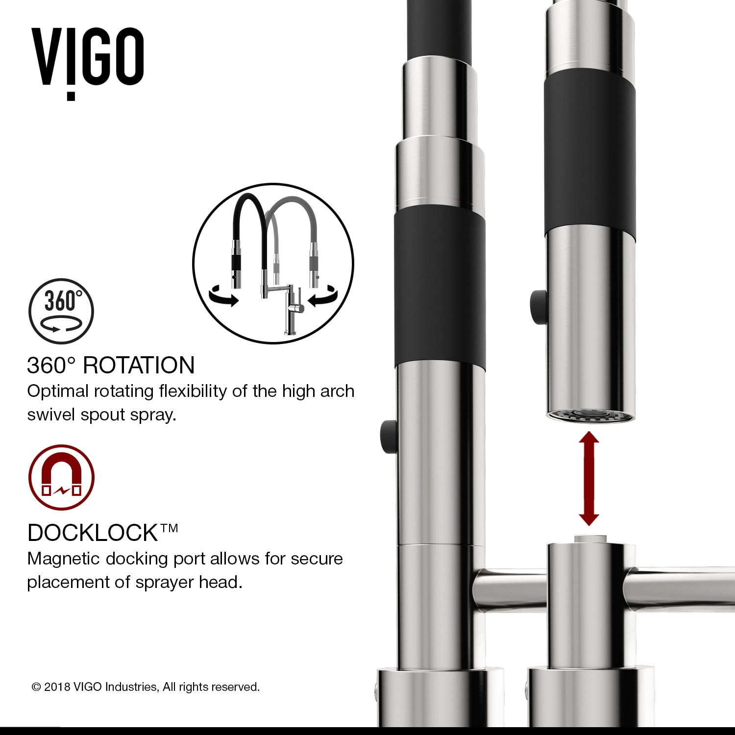 VIGO VG02026STK1 Kitchen-Faucets - View #8