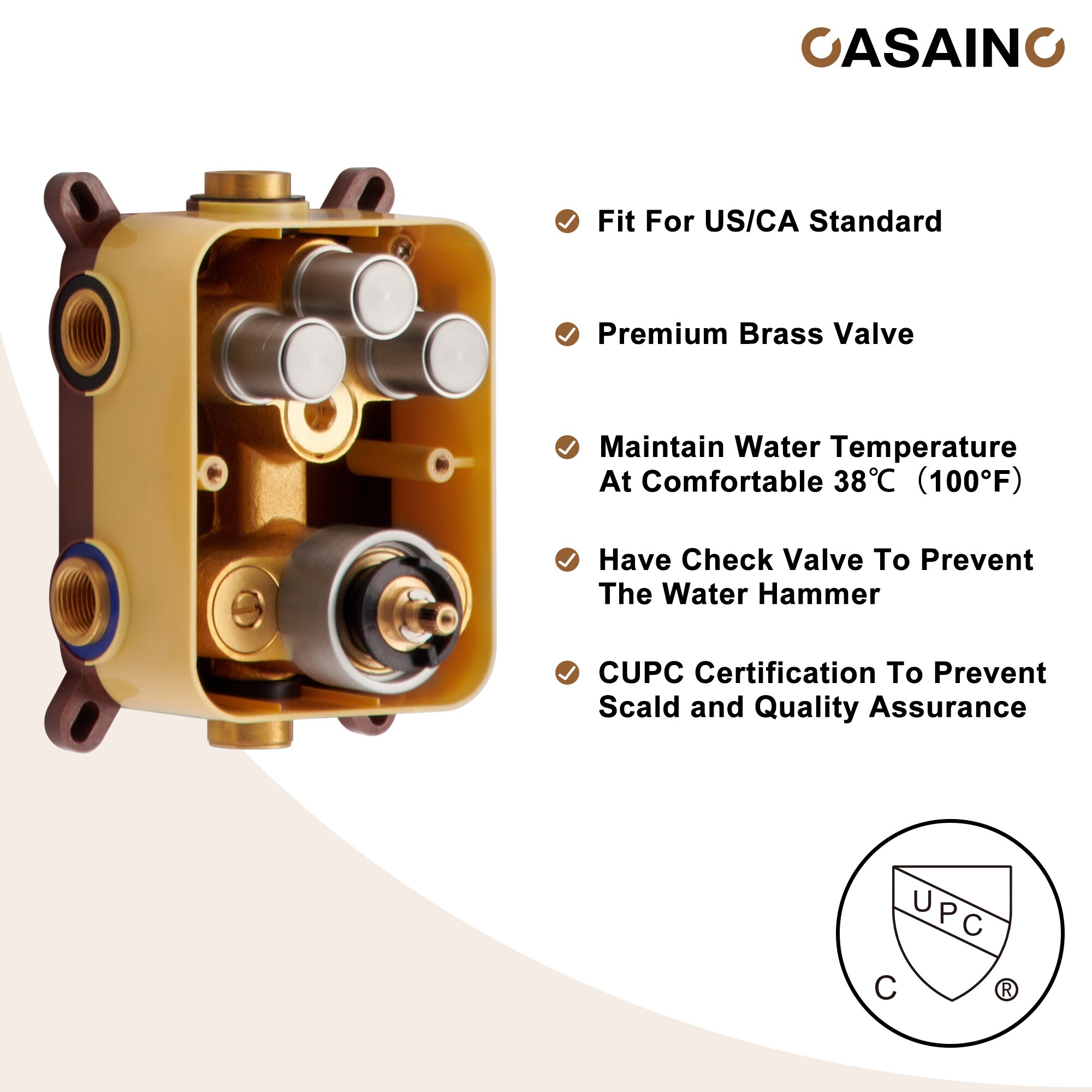 CASAINC TC01-VB Showerhead-Bar-Panels - View #6