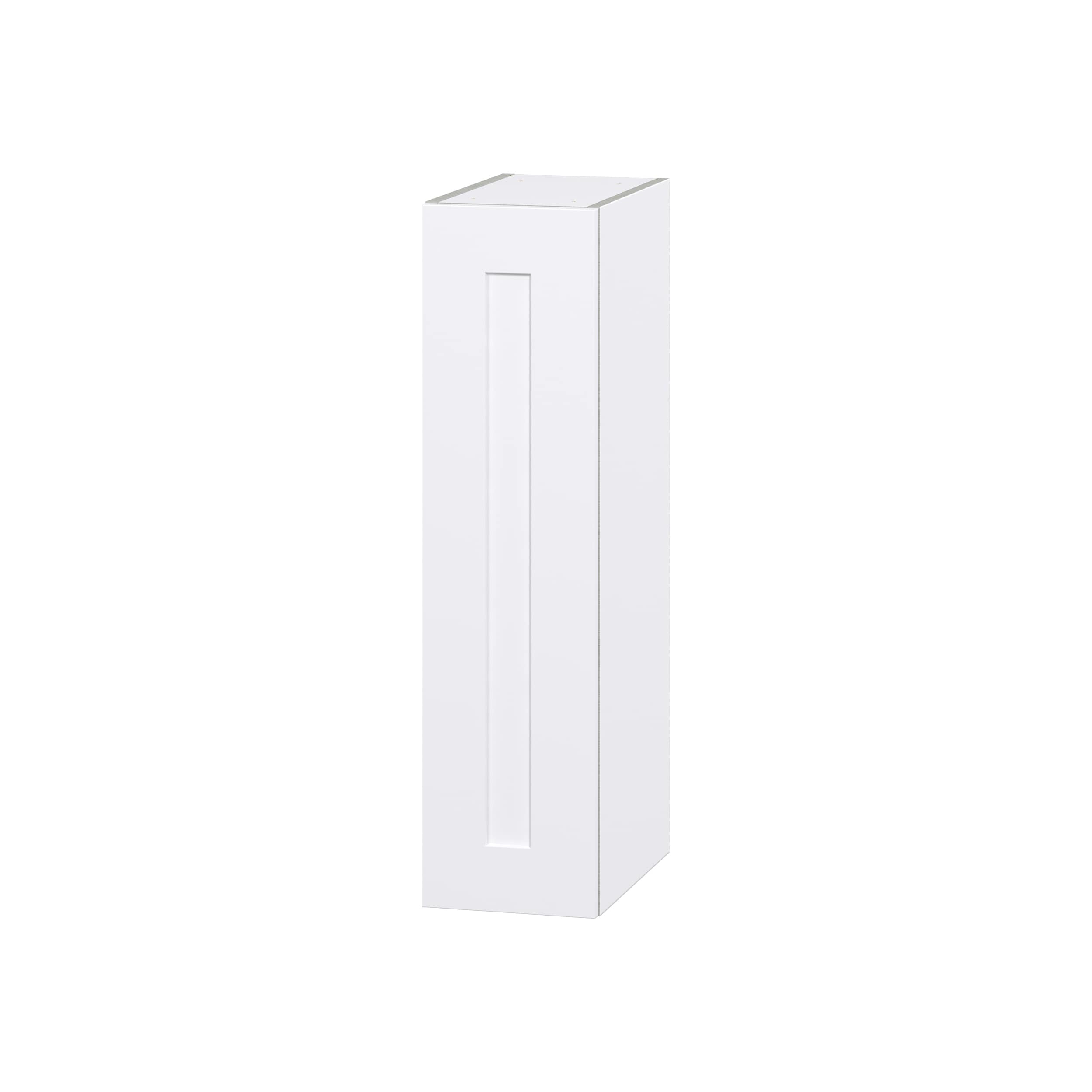 Hugo&Borg DSW935(L/R)-JO Jolie 9-in W x 35-in H x 14-in D Warm White Wall Fully assembled Cabinet (Flat Panel Shaker)